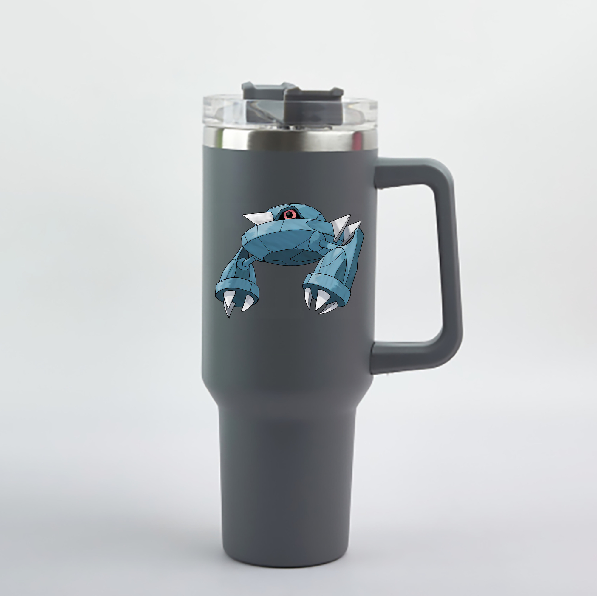 （画像用） ポケットモンスター Pokémon 1200mL車用タンブラー - クリスタルステッカー（プラスチックストロー付き）