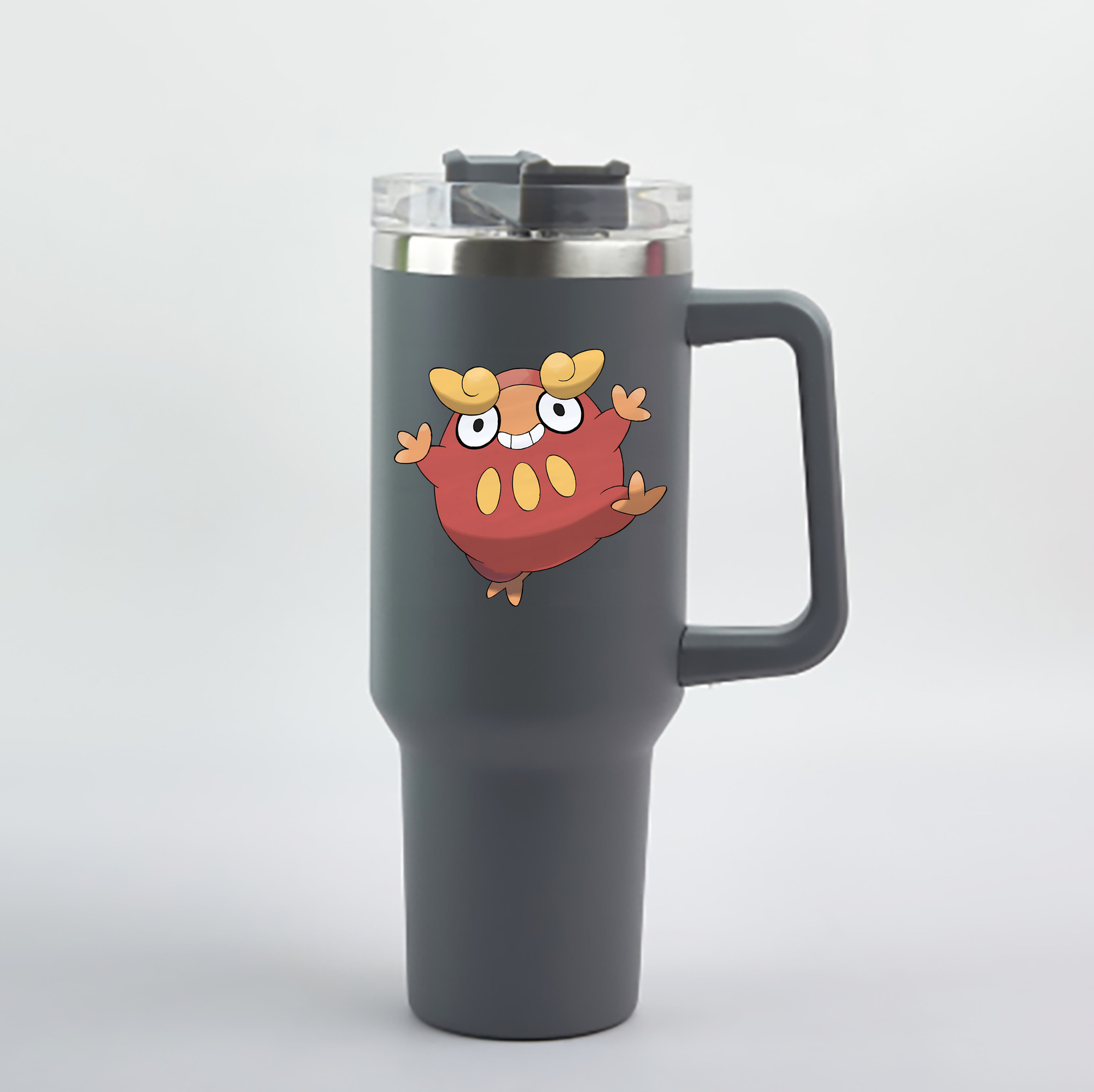（画像用） ポケットモンスター Pokémon 1200mL車用タンブラー - クリスタルステッカー（プラスチックストロー付き）