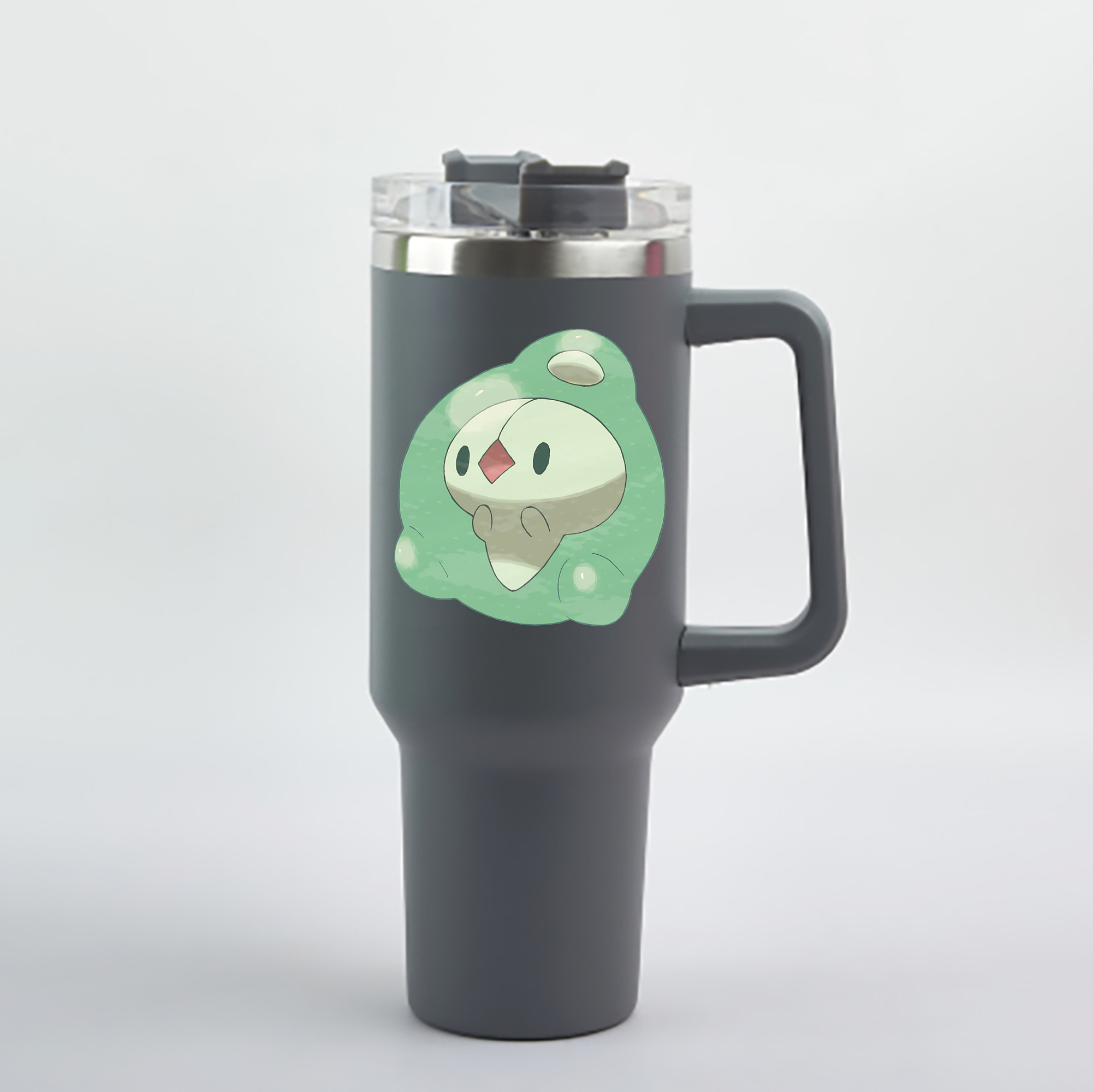 （画像用） ポケットモンスター Pokémon 1200mL車用タンブラー - クリスタルステッカー（プラスチックストロー付き）