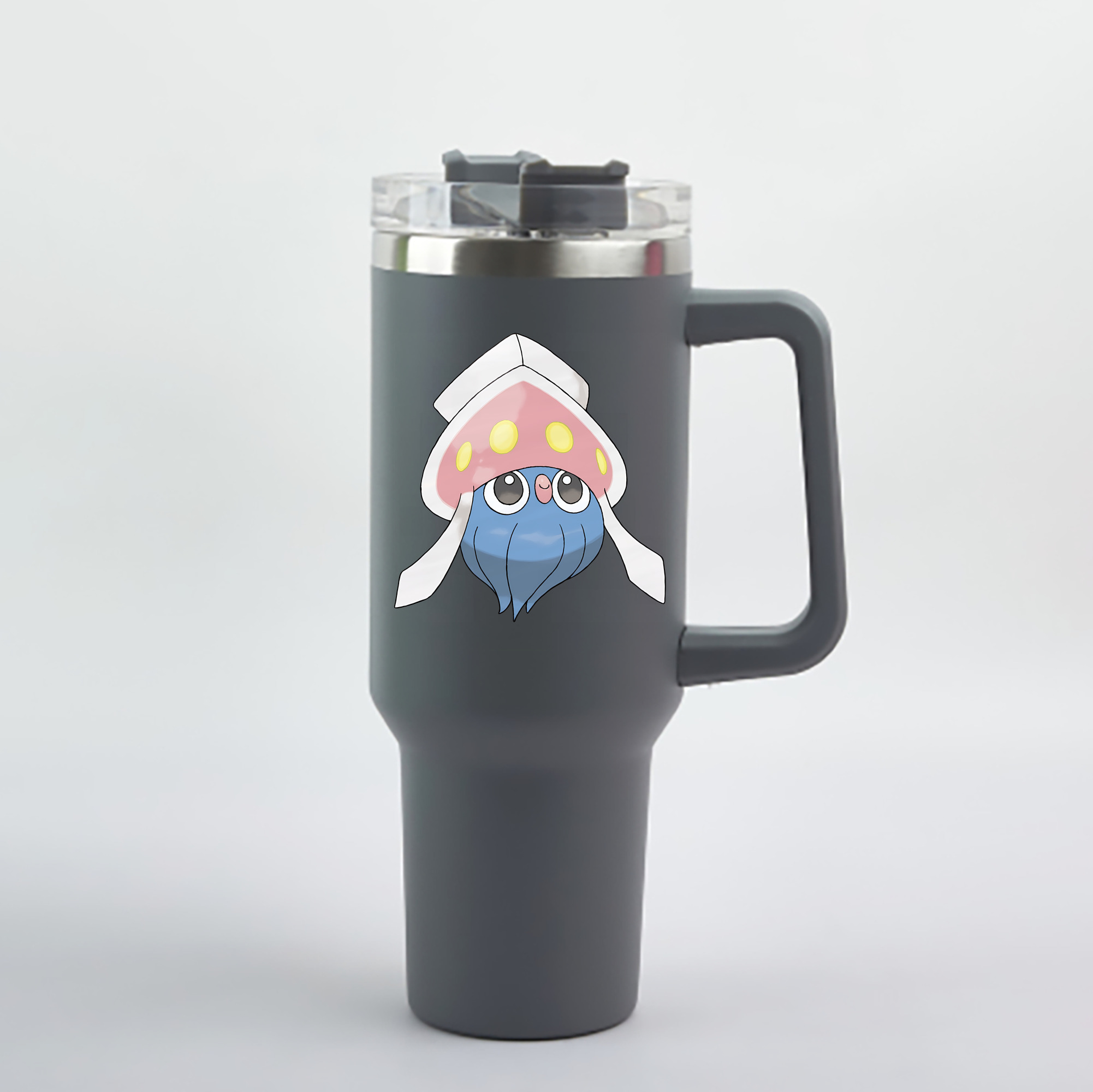 （画像用） ポケットモンスター Pokémon 1200mL車用タンブラー - クリスタルステッカー（プラスチックストロー付き）