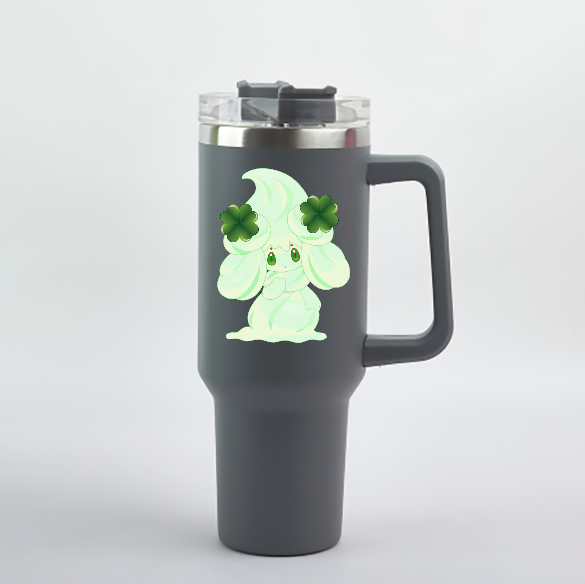 （画像用） ポケットモンスター Pokémon 1200mL車用タンブラー - クリスタルステッカー（プラスチックストロー付き）