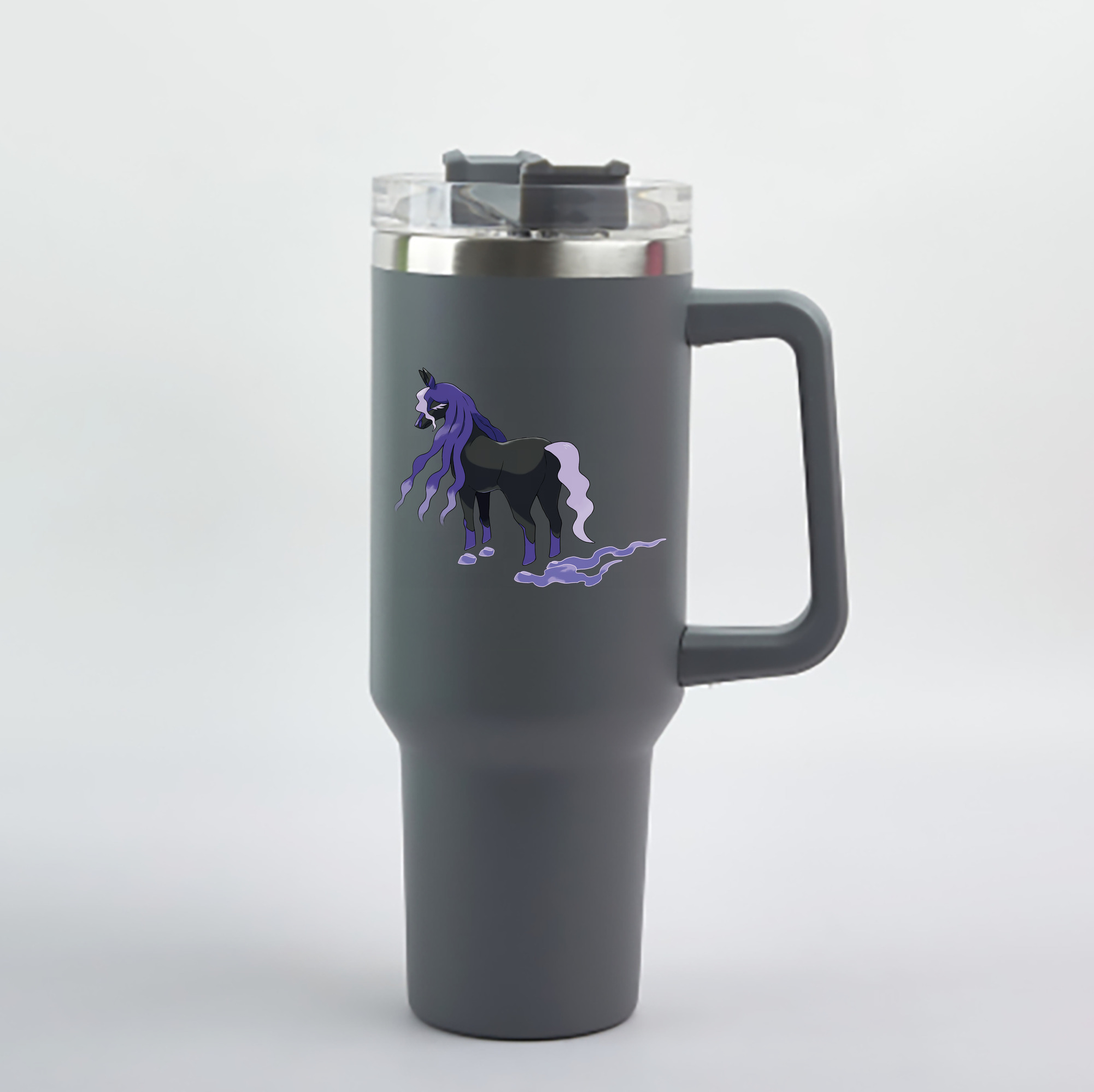（画像用） ポケットモンスター Pokémon 1200mL車用タンブラー - クリスタルステッカー（プラスチックストロー付き）