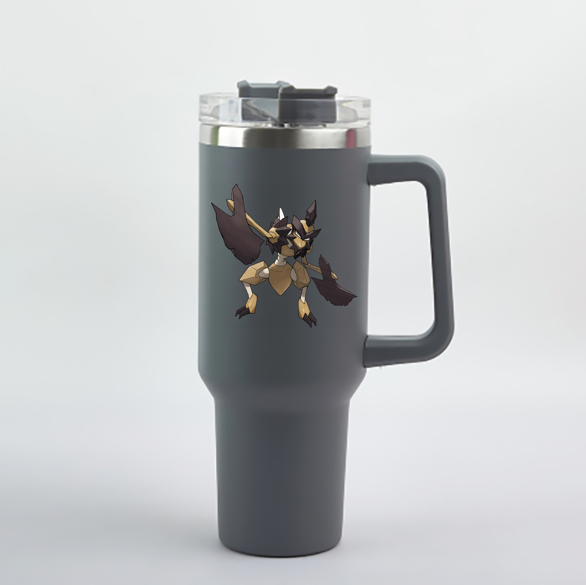（画像用） ポケットモンスター Pokémon 1200mL車用タンブラー - クリスタルステッカー（プラスチックストロー付き）