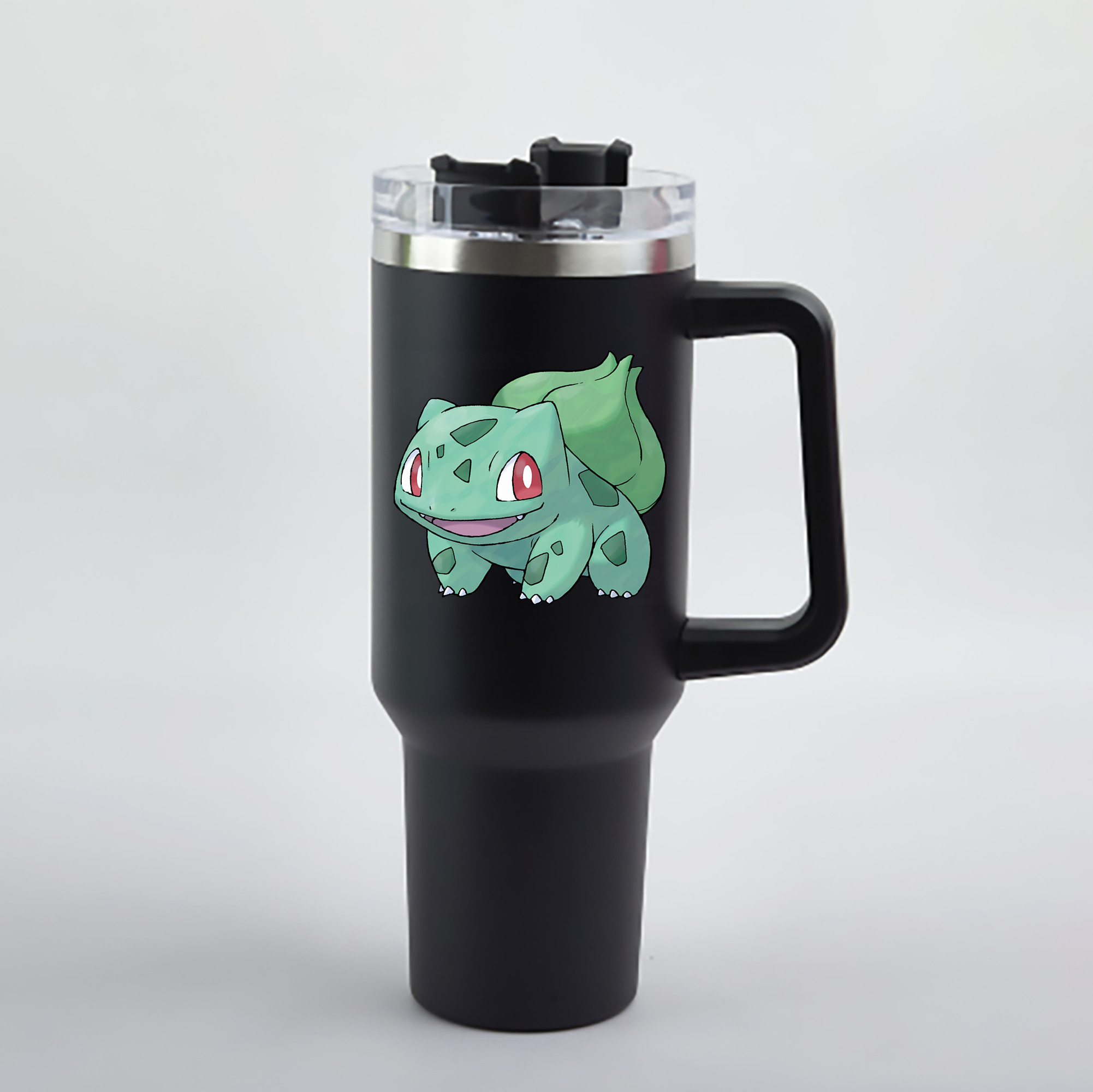 （画像用） ポケットモンスター Pokémon 1200mL車用タンブラー - クリスタルステッカー（プラスチックストロー付き）