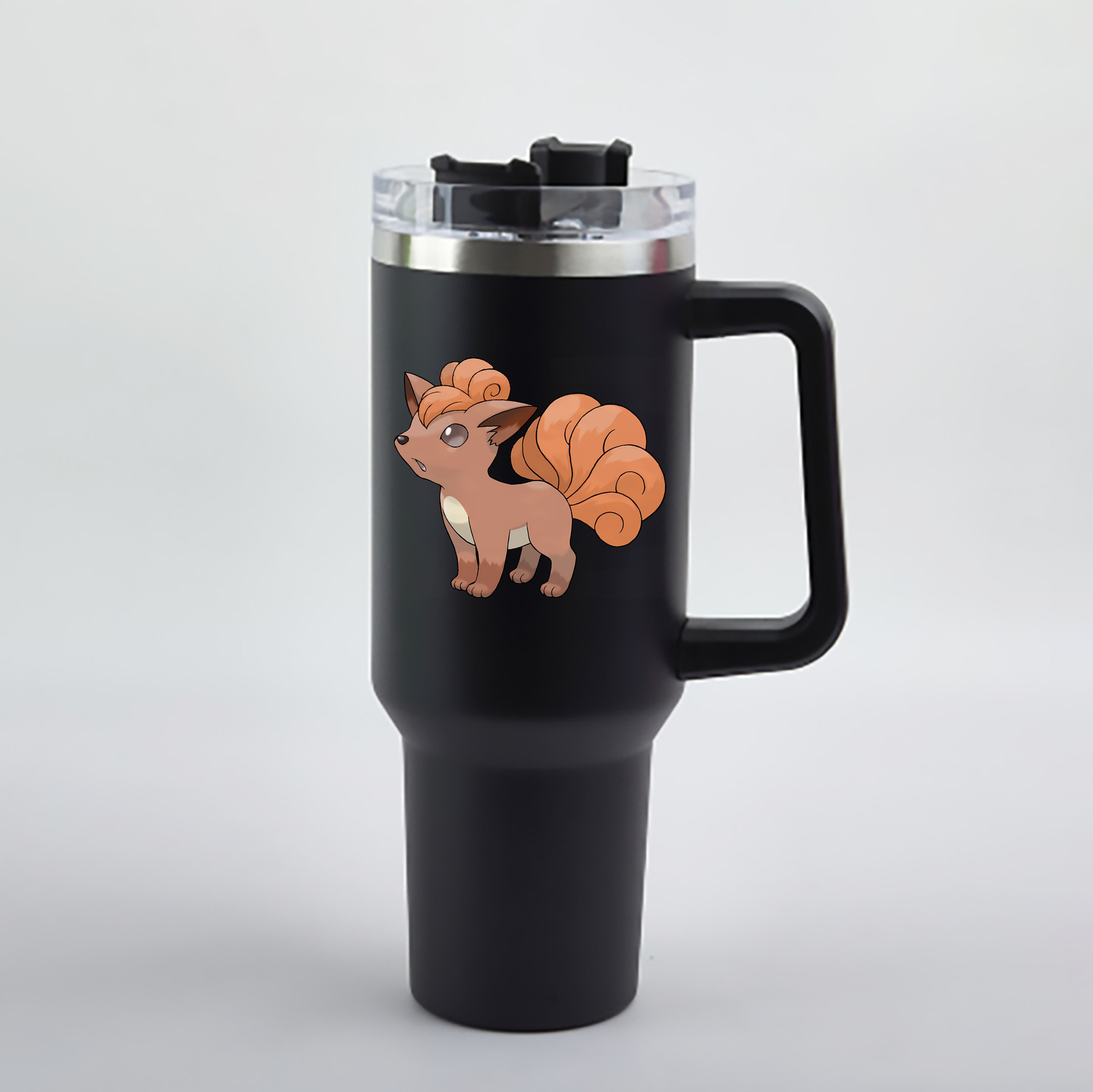 （画像用） ポケットモンスター Pokémon 1200mL車用タンブラー - クリスタルステッカー（プラスチックストロー付き）
