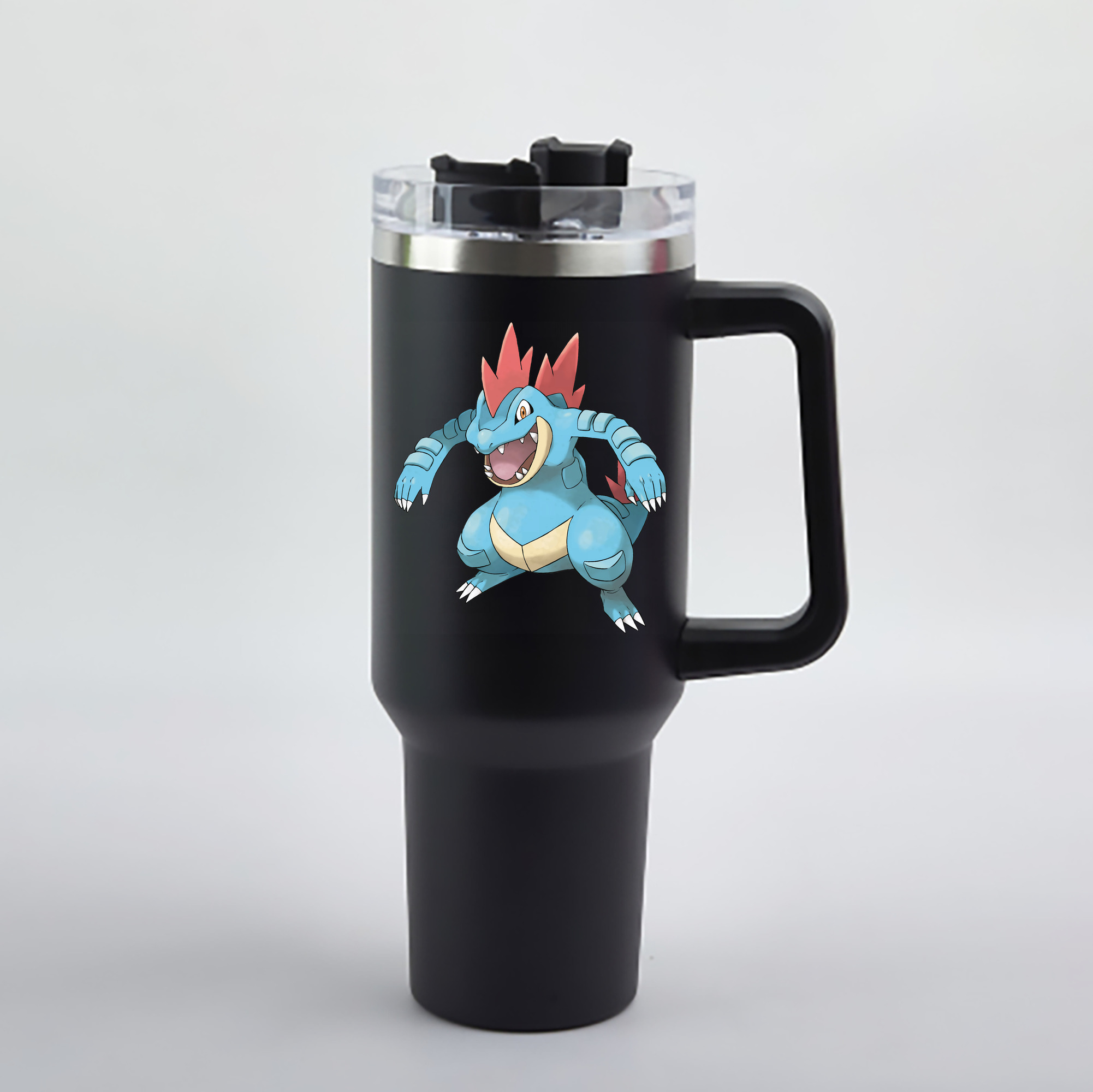 （画像用） ポケットモンスター Pokémon 1200mL車用タンブラー - クリスタルステッカー（プラスチックストロー付き）