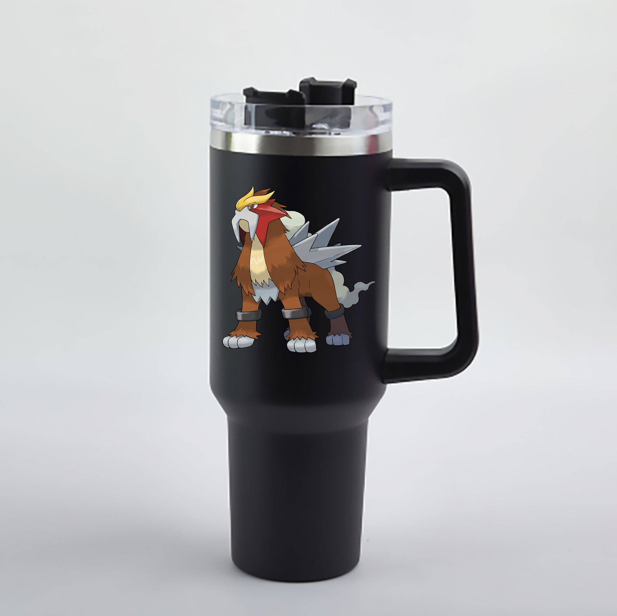 （画像用） ポケットモンスター Pokémon 1200mL車用タンブラー - クリスタルステッカー（プラスチックストロー付き）