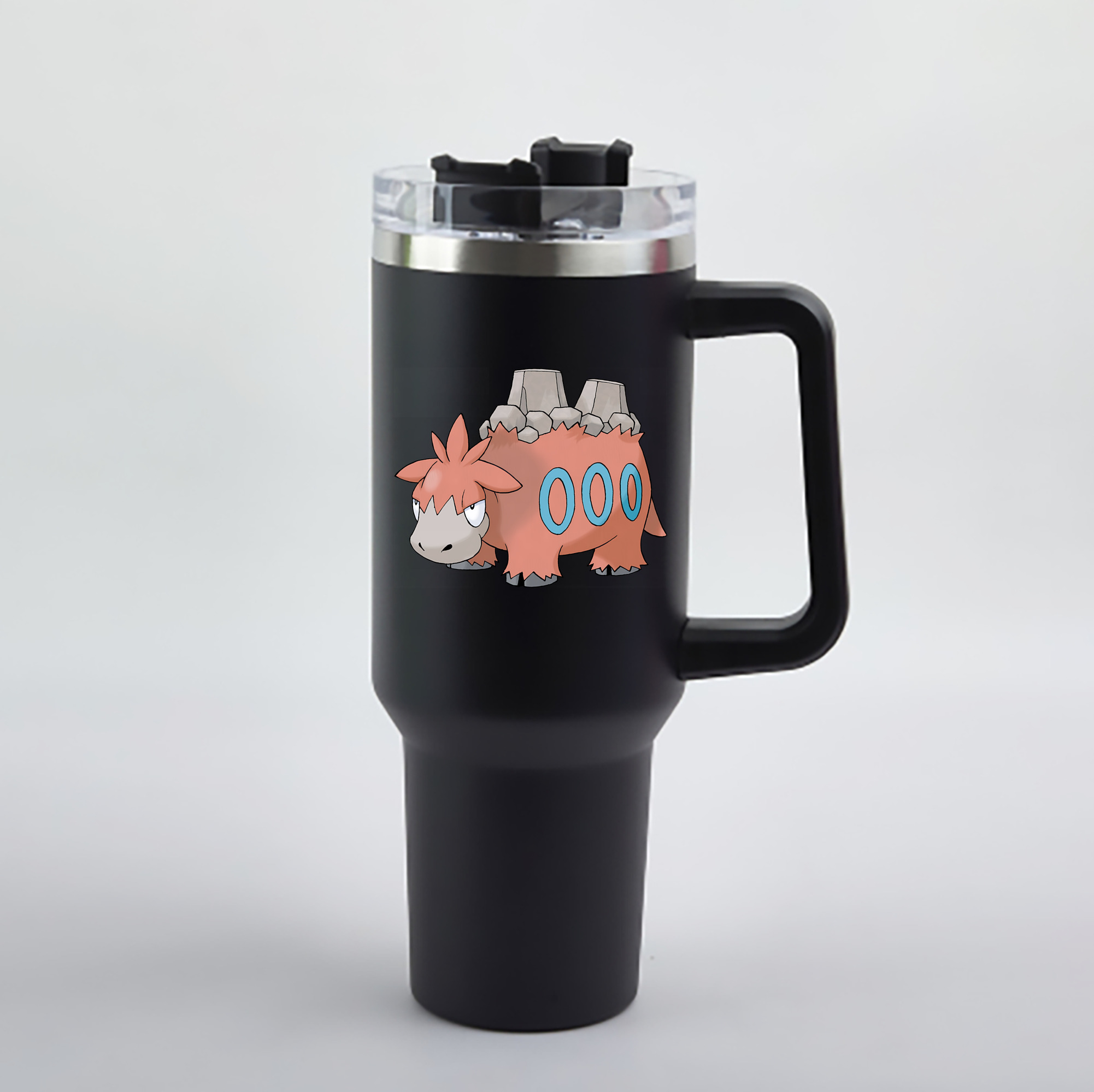 （画像用） ポケットモンスター Pokémon 1200mL車用タンブラー - クリスタルステッカー（プラスチックストロー付き）