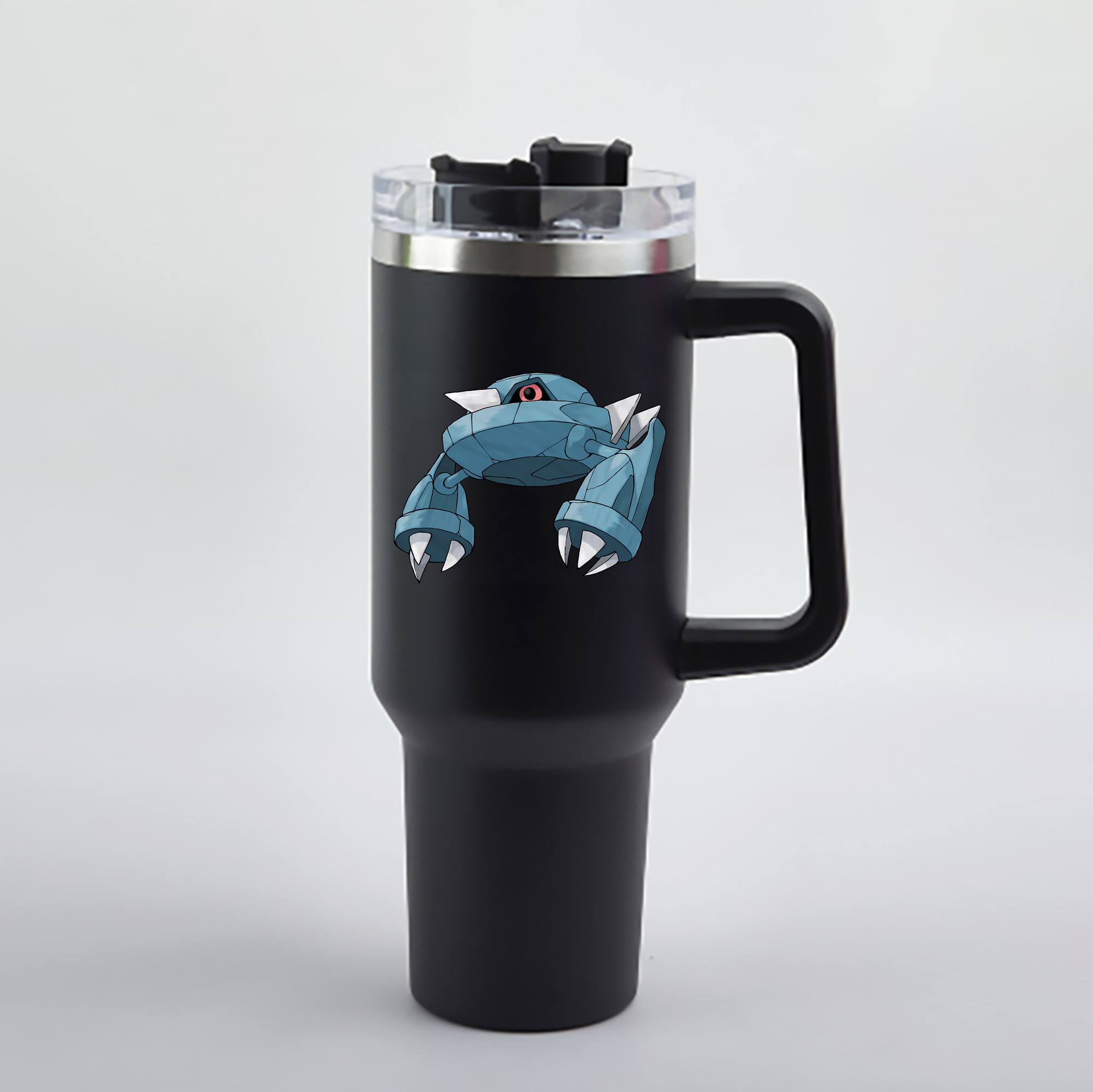 （画像用） ポケットモンスター Pokémon 1200mL車用タンブラー - クリスタルステッカー（プラスチックストロー付き）