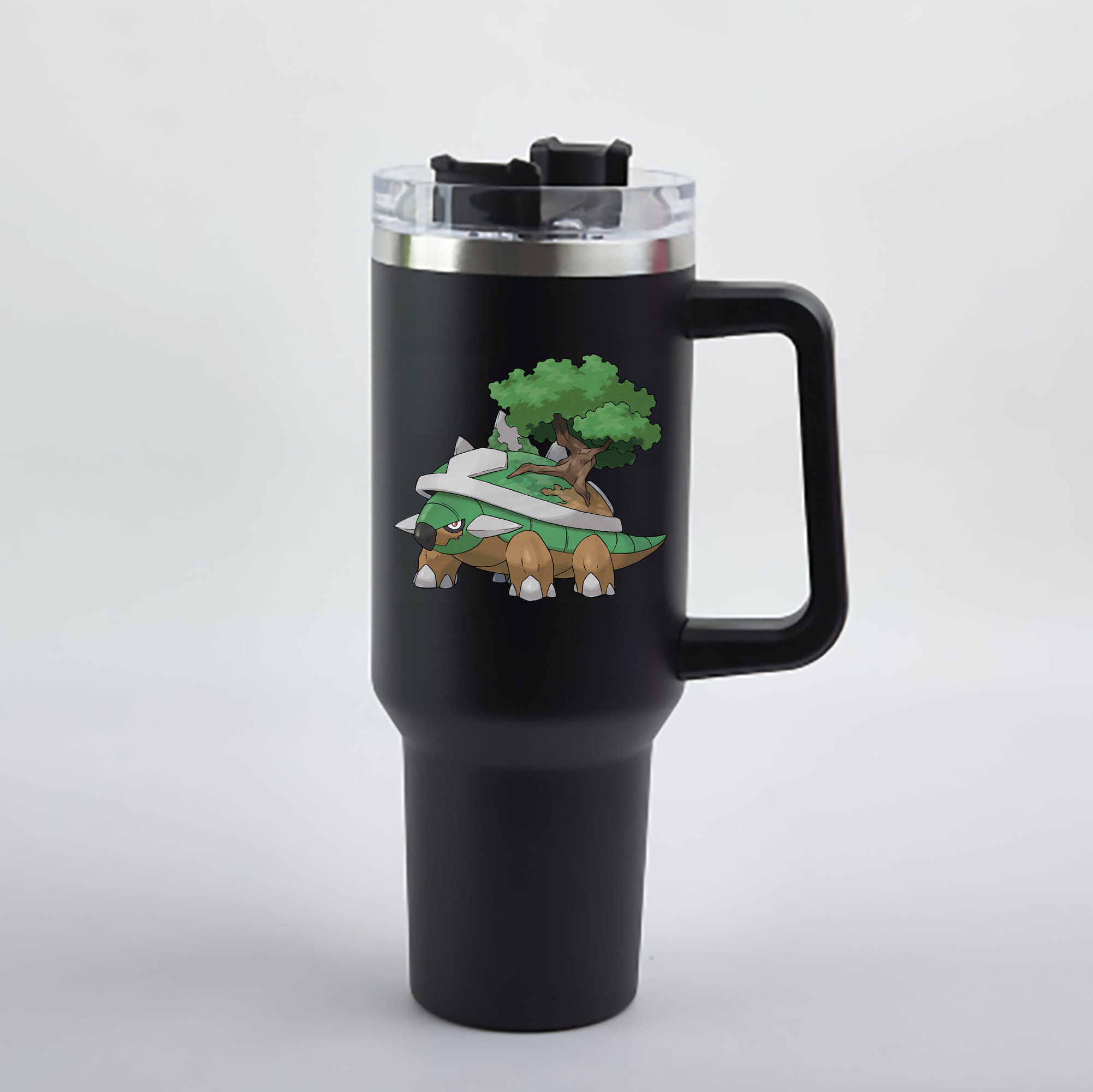 （画像用） ポケットモンスター Pokémon 1200mL車用タンブラー - クリスタルステッカー（プラスチックストロー付き）