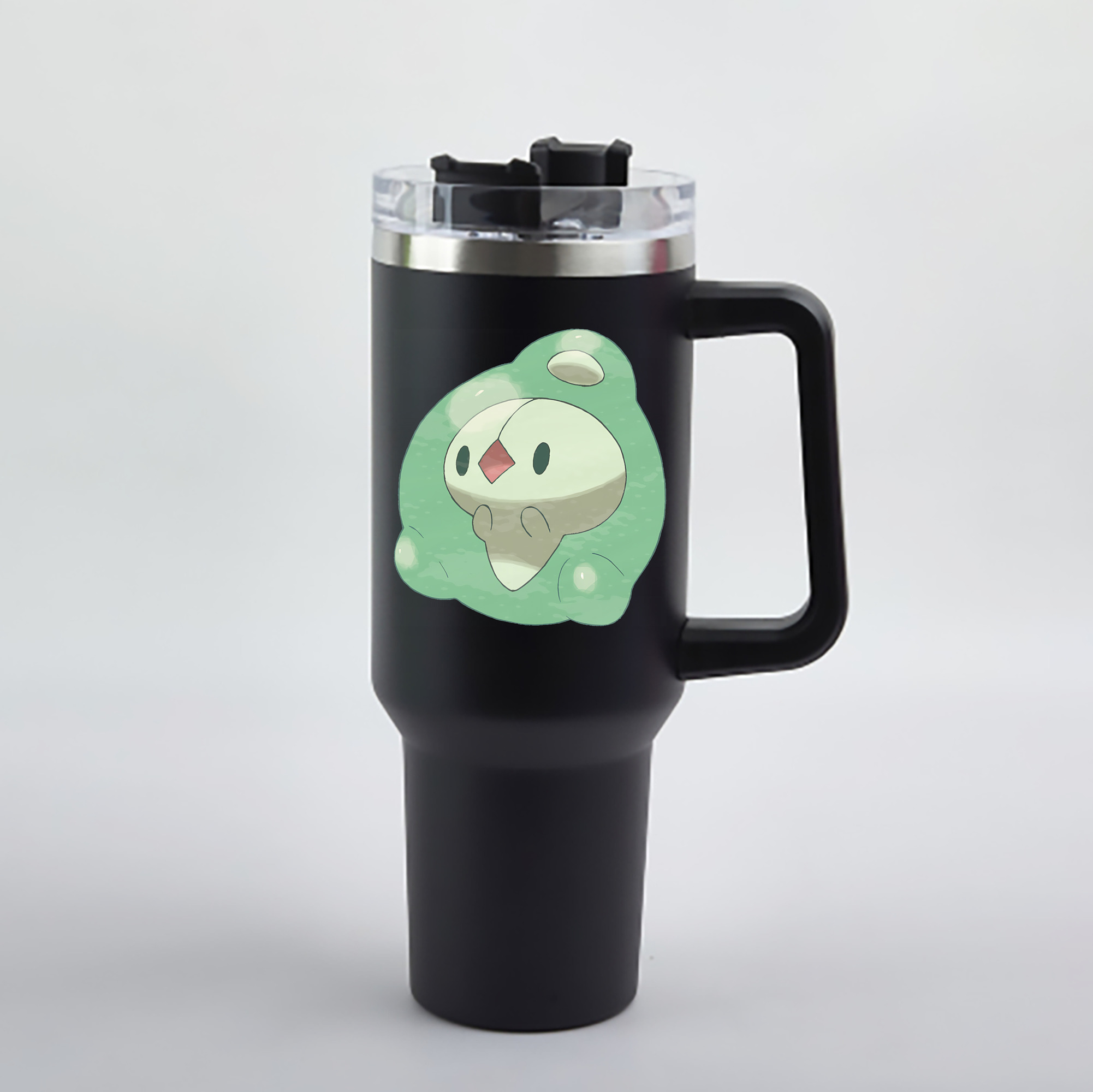 （画像用） ポケットモンスター Pokémon 1200mL車用タンブラー - クリスタルステッカー（プラスチックストロー付き）