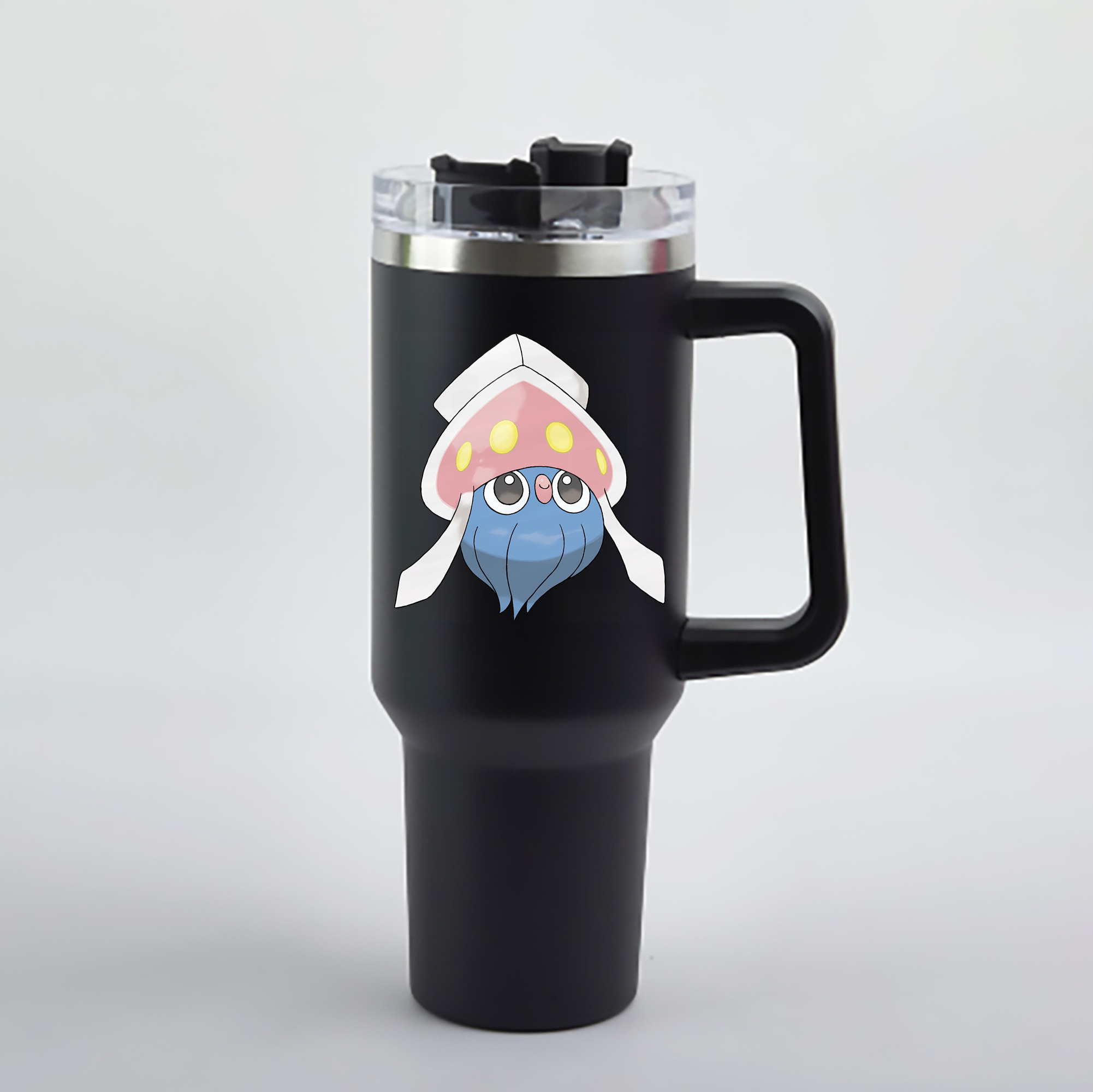 （画像用） ポケットモンスター Pokémon 1200mL車用タンブラー - クリスタルステッカー（プラスチックストロー付き）