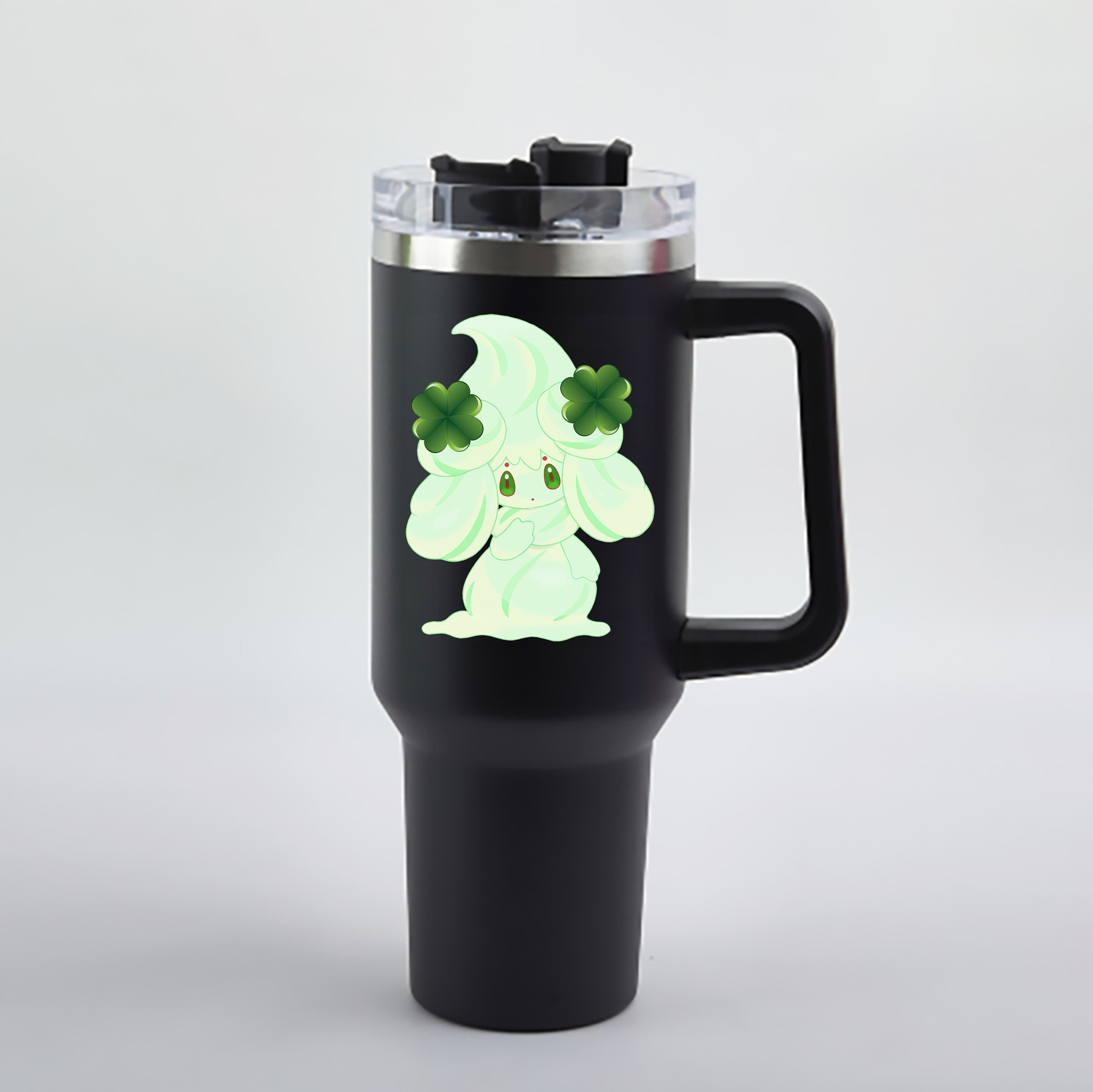 （画像用） ポケットモンスター Pokémon 1200mL車用タンブラー - クリスタルステッカー（プラスチックストロー付き）