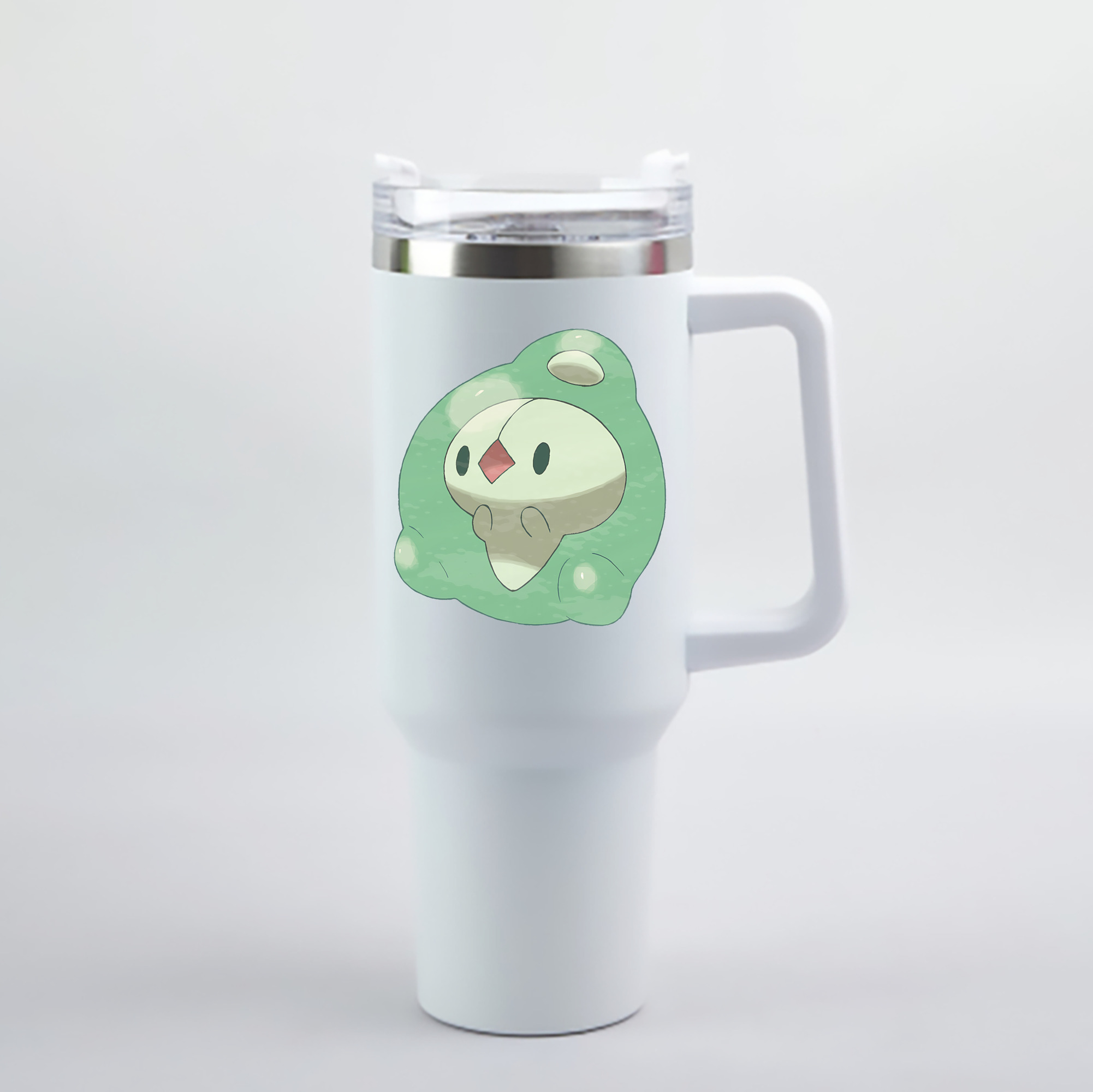 （画像用） ポケットモンスター Pokémon 1200mL車用タンブラー - クリスタルステッカー（プラスチックストロー付き）