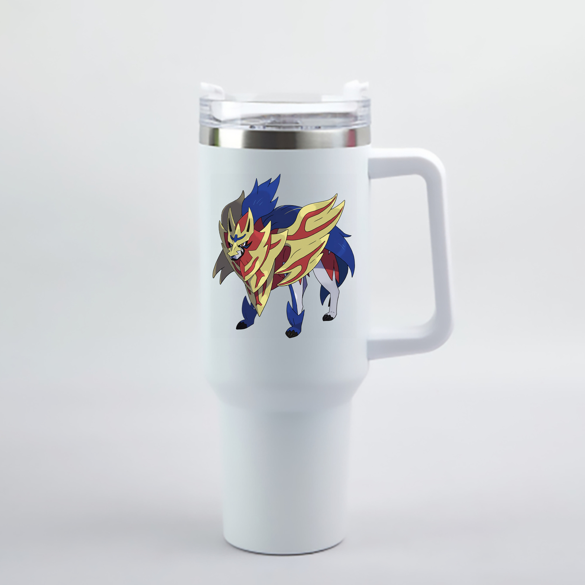 （画像用） ポケットモンスター Pokémon 1200mL車用タンブラー - クリスタルステッカー（プラスチックストロー付き）