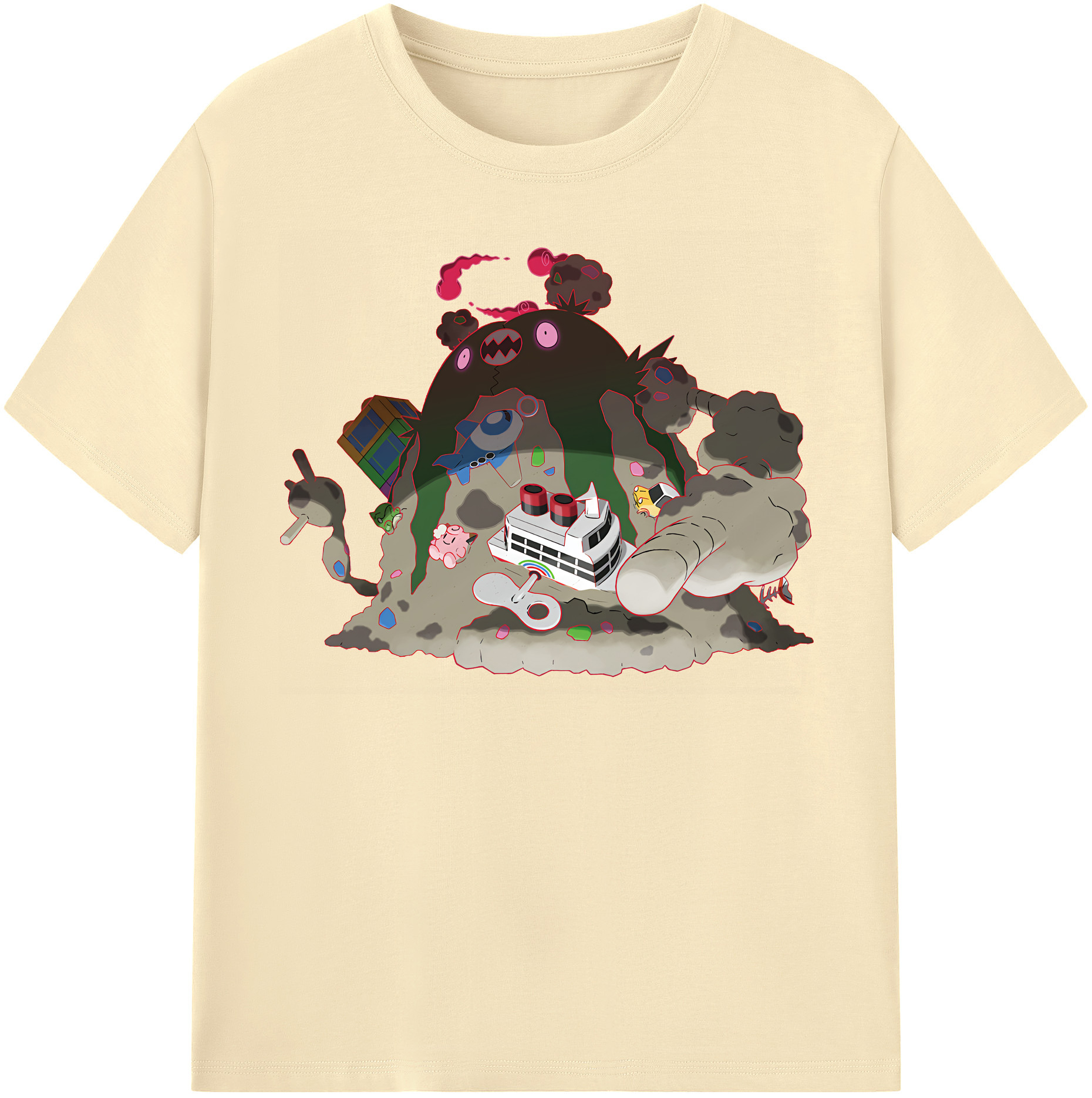 （画像用） ポケットモンスター Pokémon 綿100％半袖Tシャツ（フロントプリント）