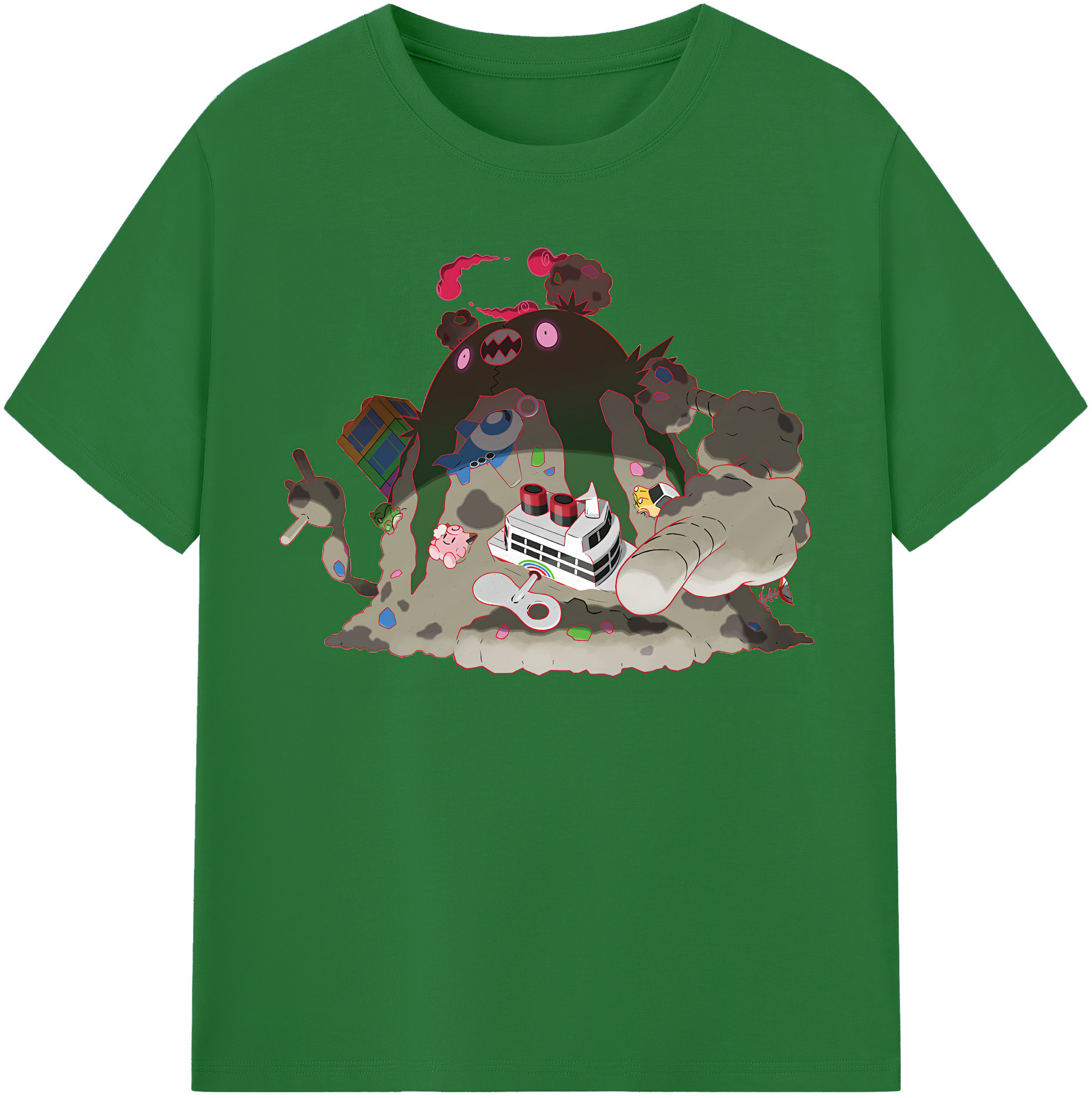 （画像用） ポケットモンスター Pokémon 綿100％半袖Tシャツ（フロントプリント）