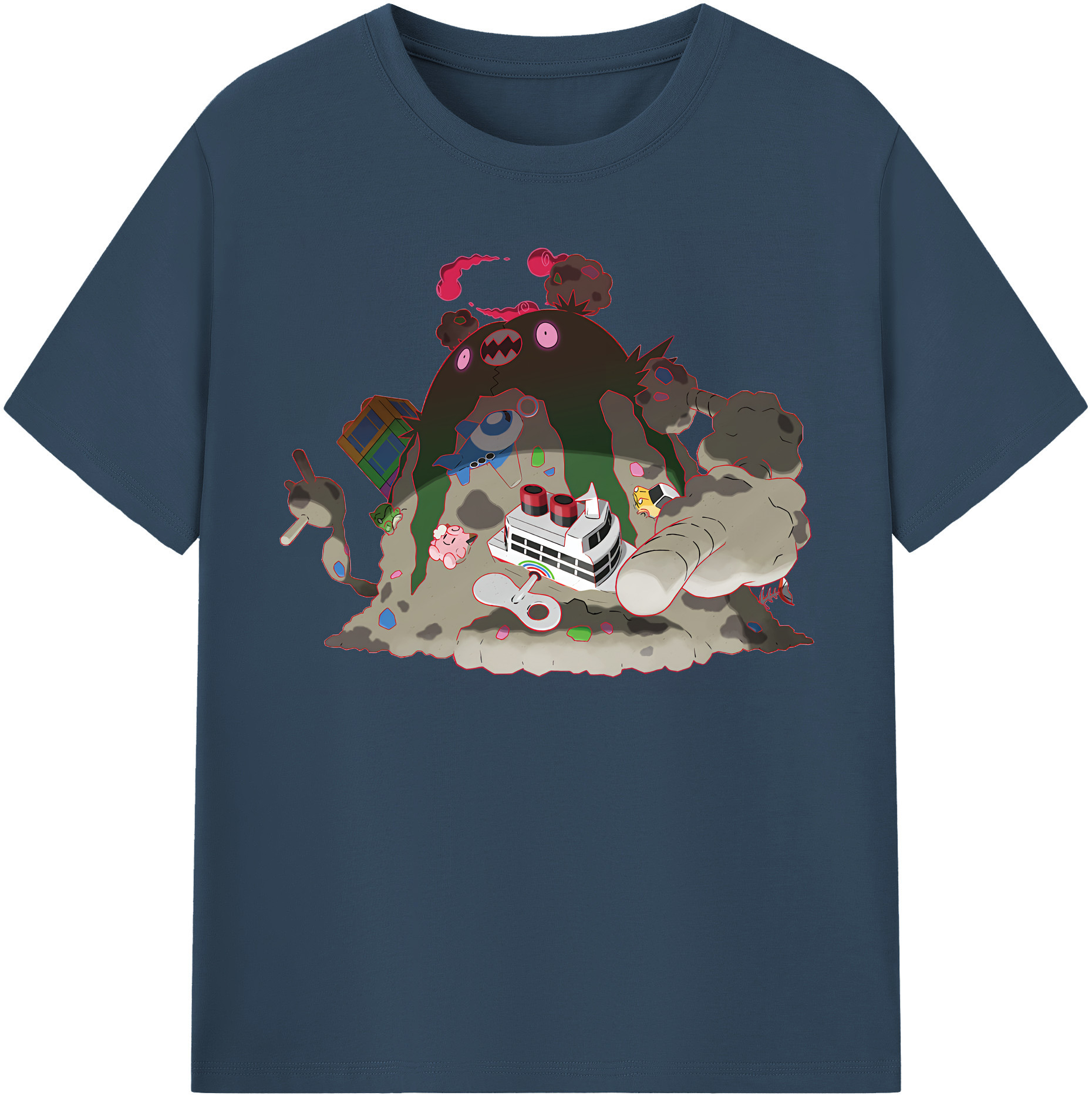 （画像用） ポケットモンスター Pokémon 綿100％半袖Tシャツ（フロントプリント）