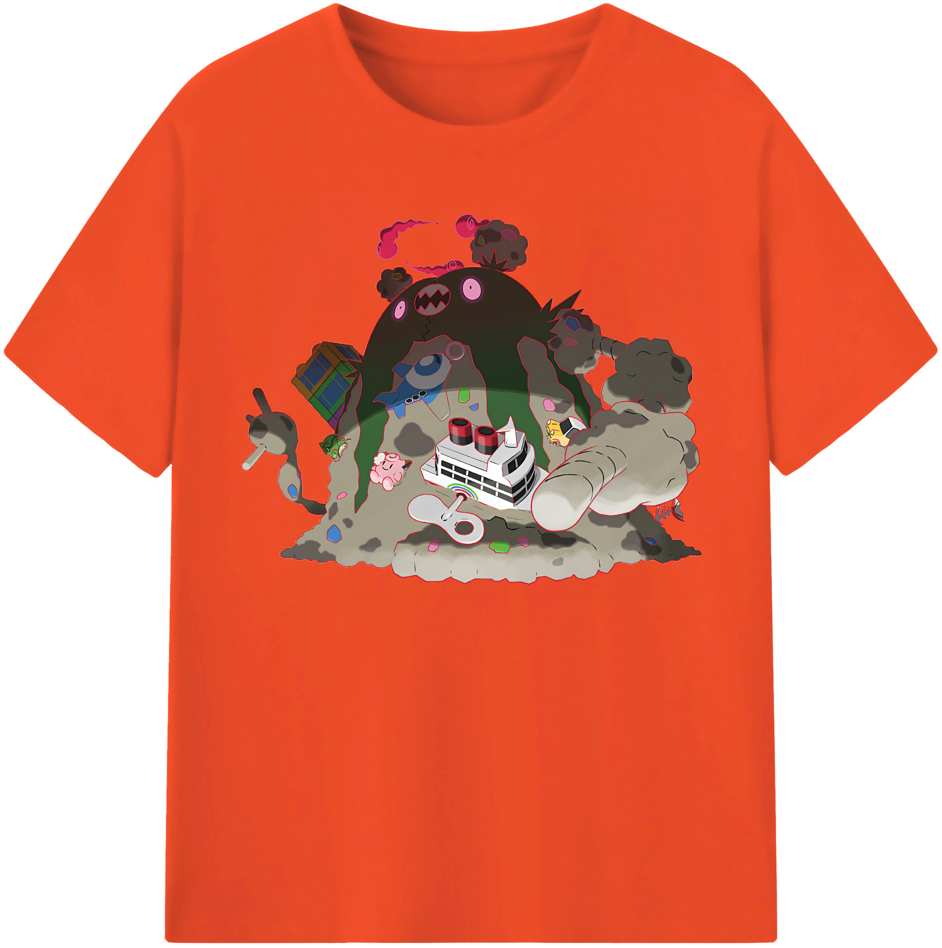 （画像用） ポケットモンスター Pokémon 綿100％半袖Tシャツ（フロントプリント）