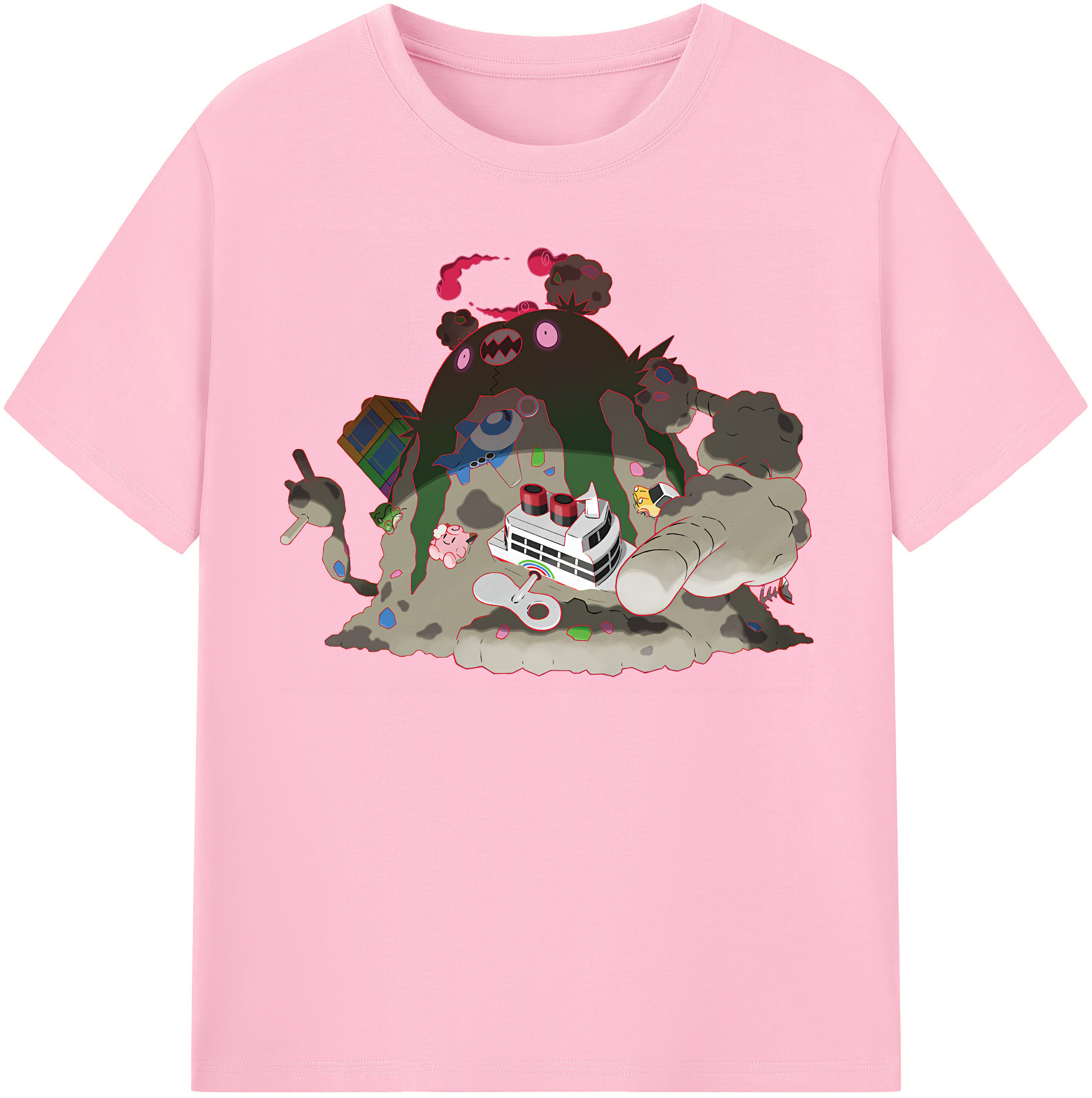 （画像用） ポケットモンスター Pokémon 綿100％半袖Tシャツ（フロントプリント）