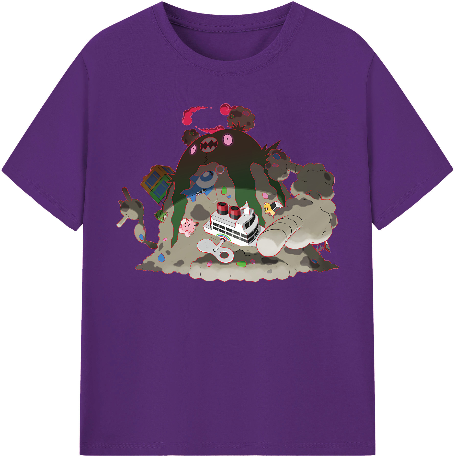 （画像用） ポケットモンスター Pokémon 綿100％半袖Tシャツ（フロントプリント）