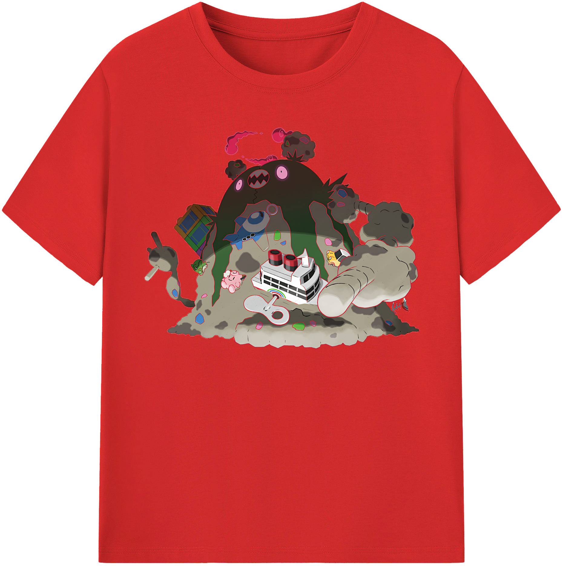 （画像用） ポケットモンスター Pokémon 綿100％半袖Tシャツ（フロントプリント）