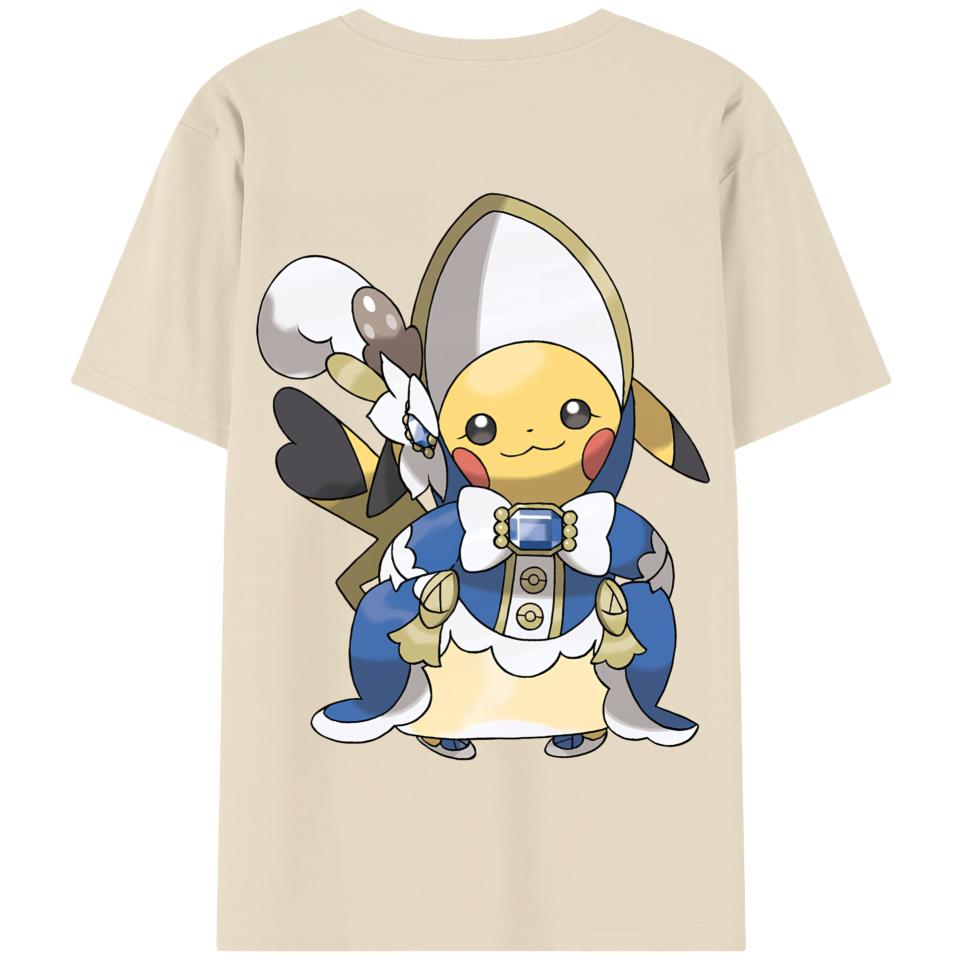 （画像用） ポケットモンスター Pokémon 綿100％半袖Tシャツ（背面プリント）