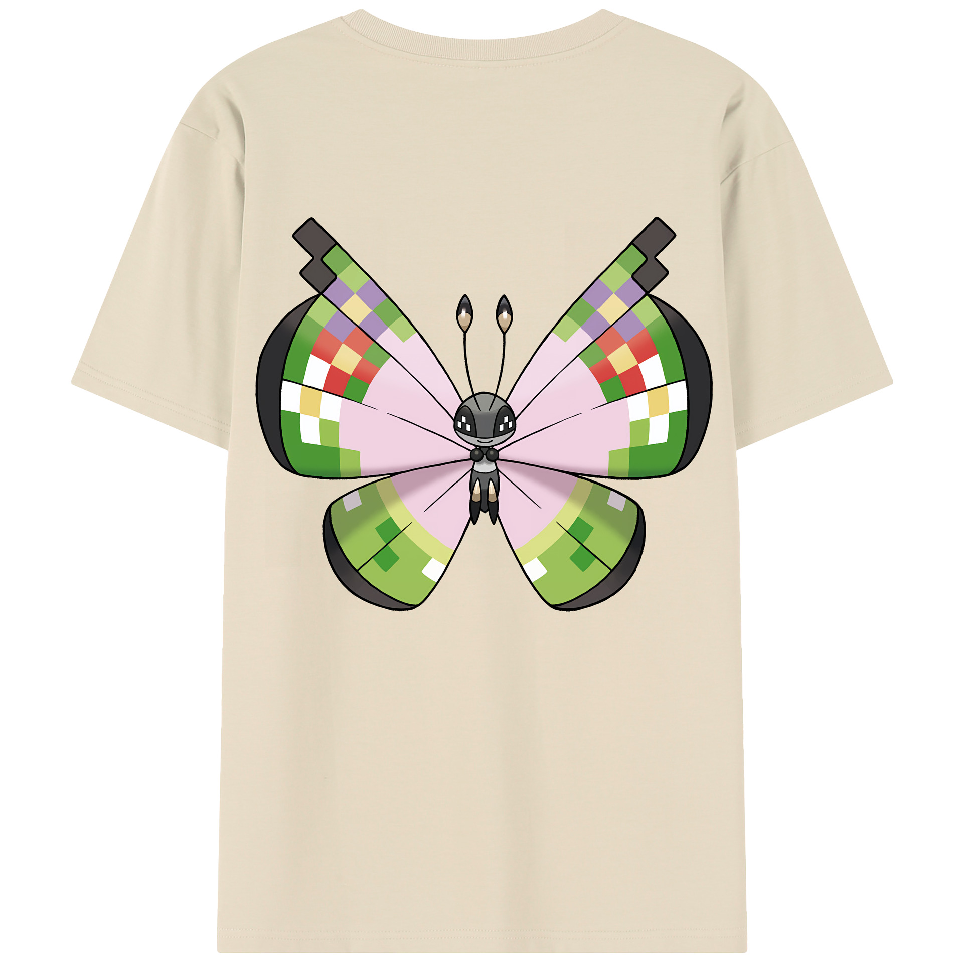 （画像用） ポケットモンスター Pokémon 綿100％半袖Tシャツ（背面プリント）
