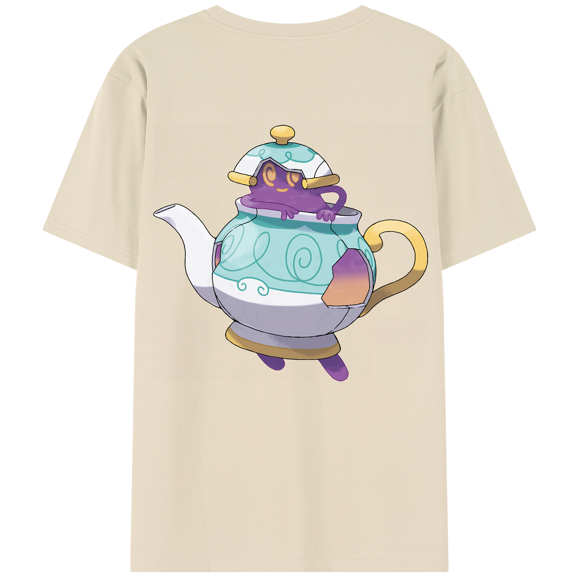 （画像用） ポケットモンスター Pokémon 綿100％半袖Tシャツ（背面プリント）