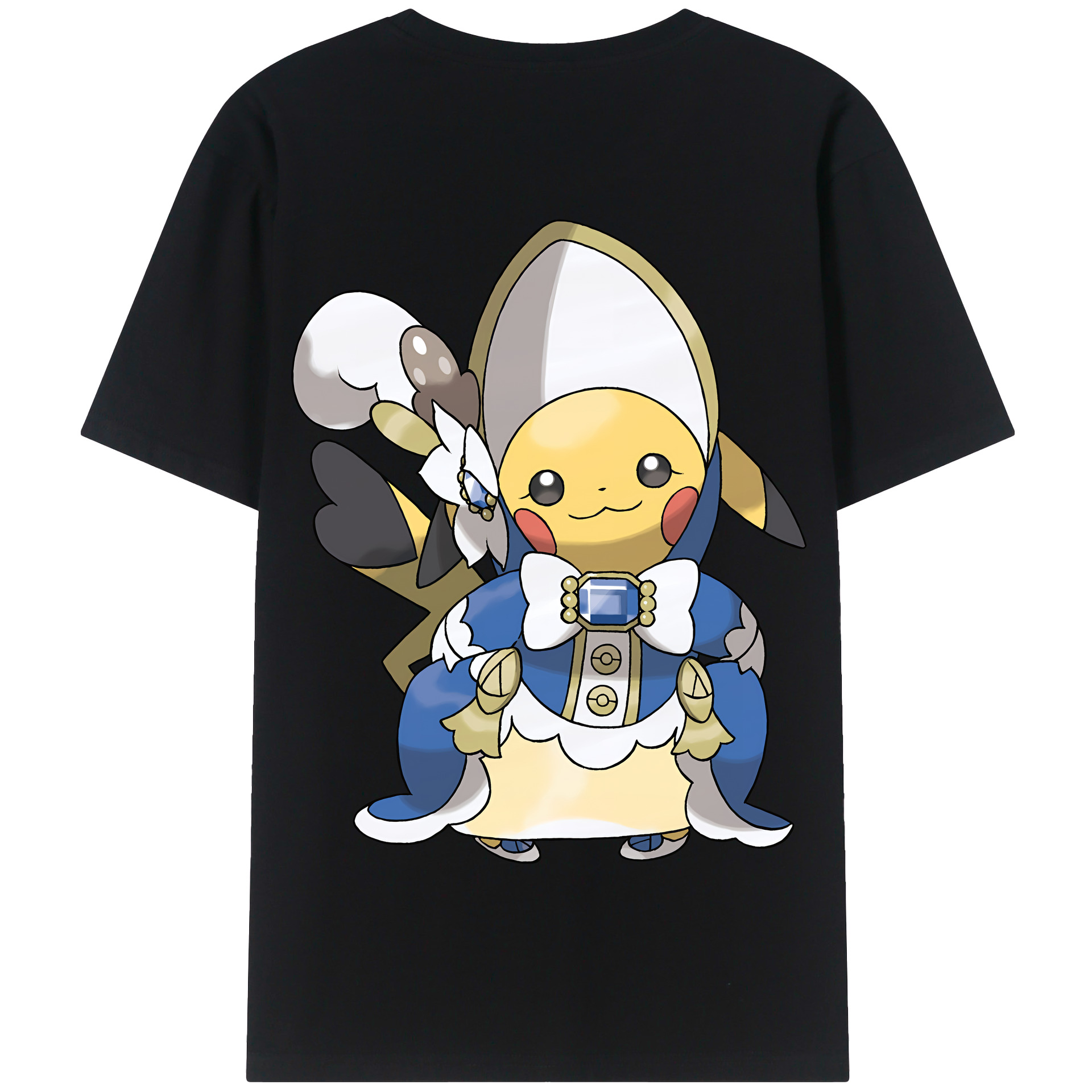 （画像用） ポケットモンスター Pokémon 綿100％半袖Tシャツ（背面プリント）