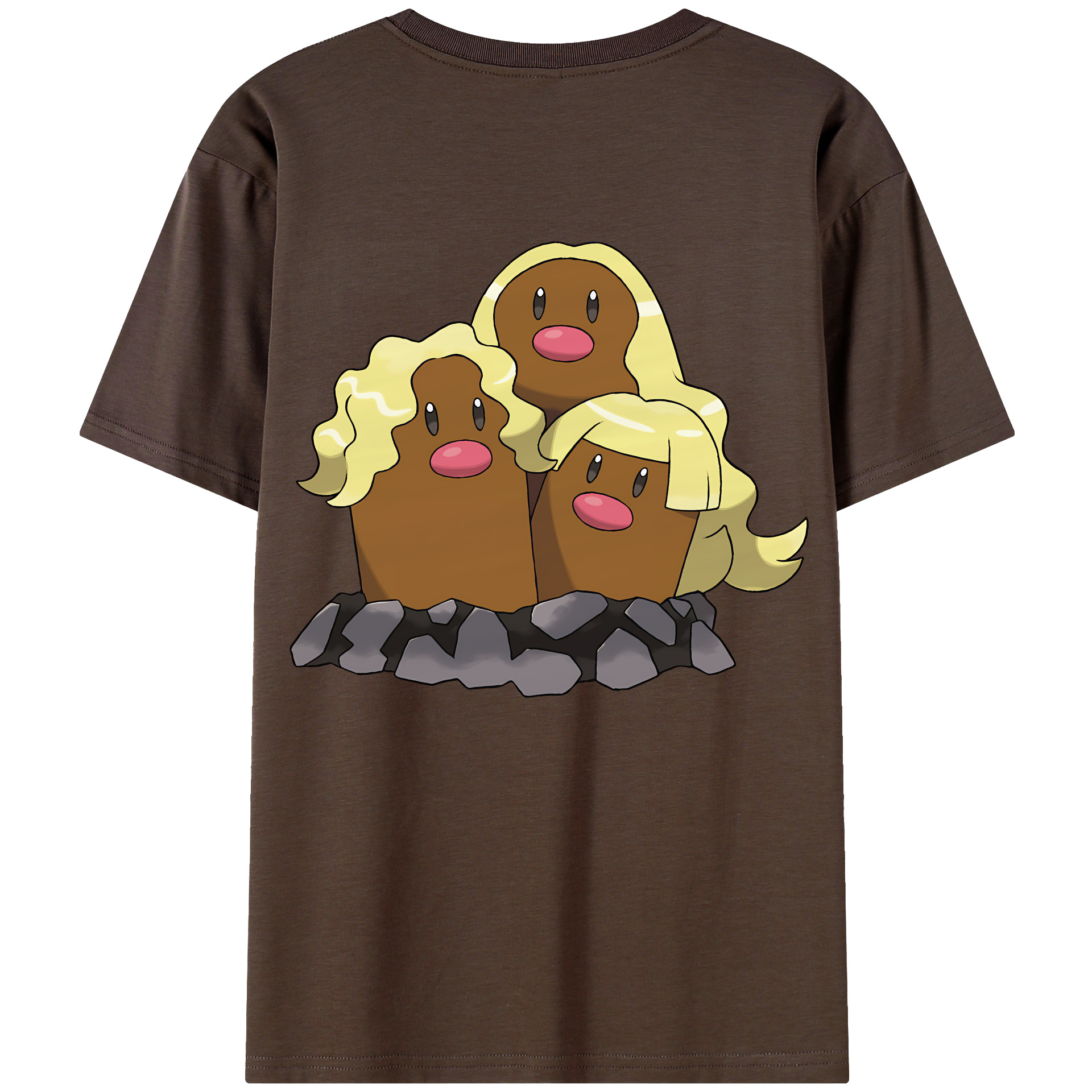 （画像用） ポケットモンスター Pokémon 綿100％半袖Tシャツ（背面プリント）