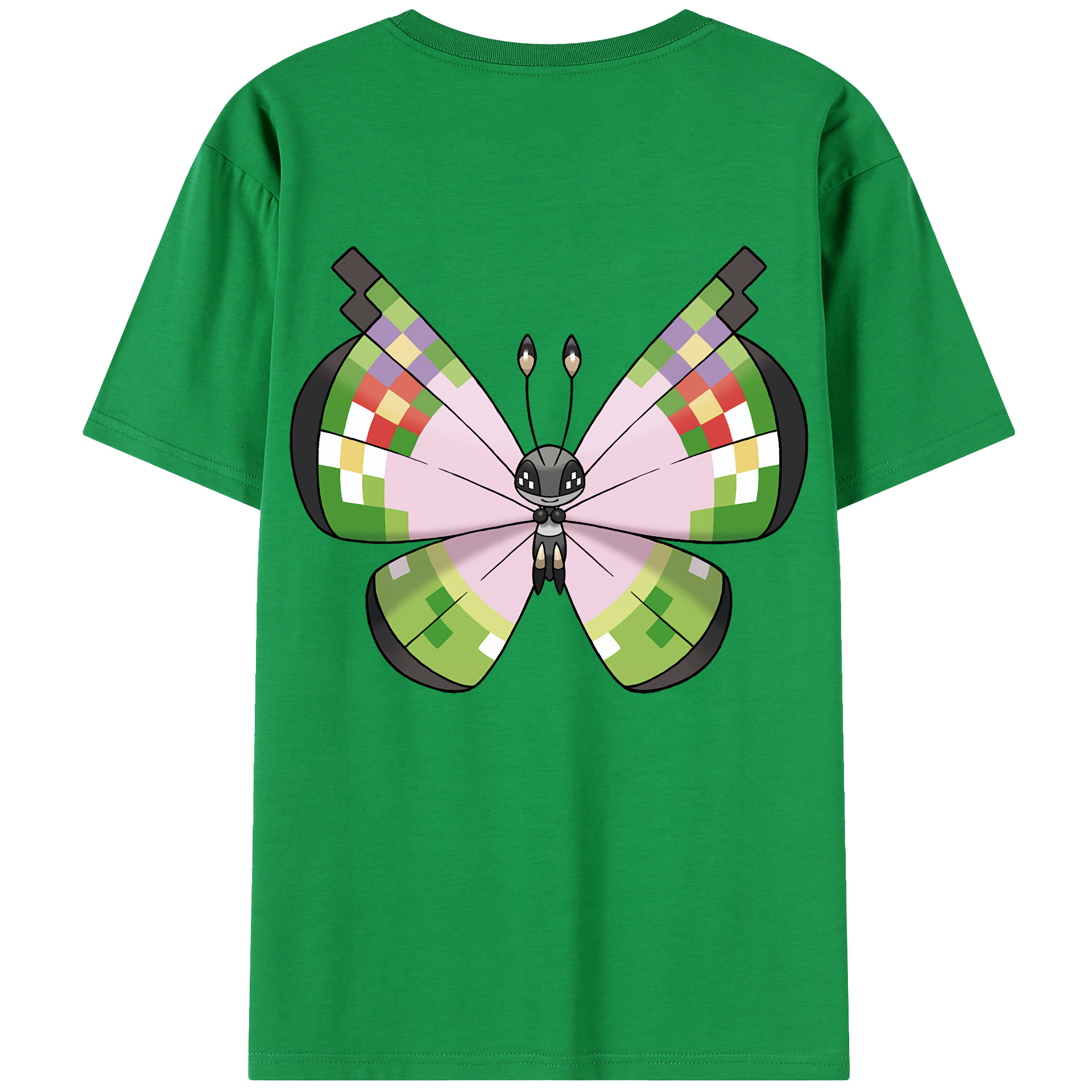 （画像用） ポケットモンスター Pokémon 綿100％半袖Tシャツ（背面プリント）