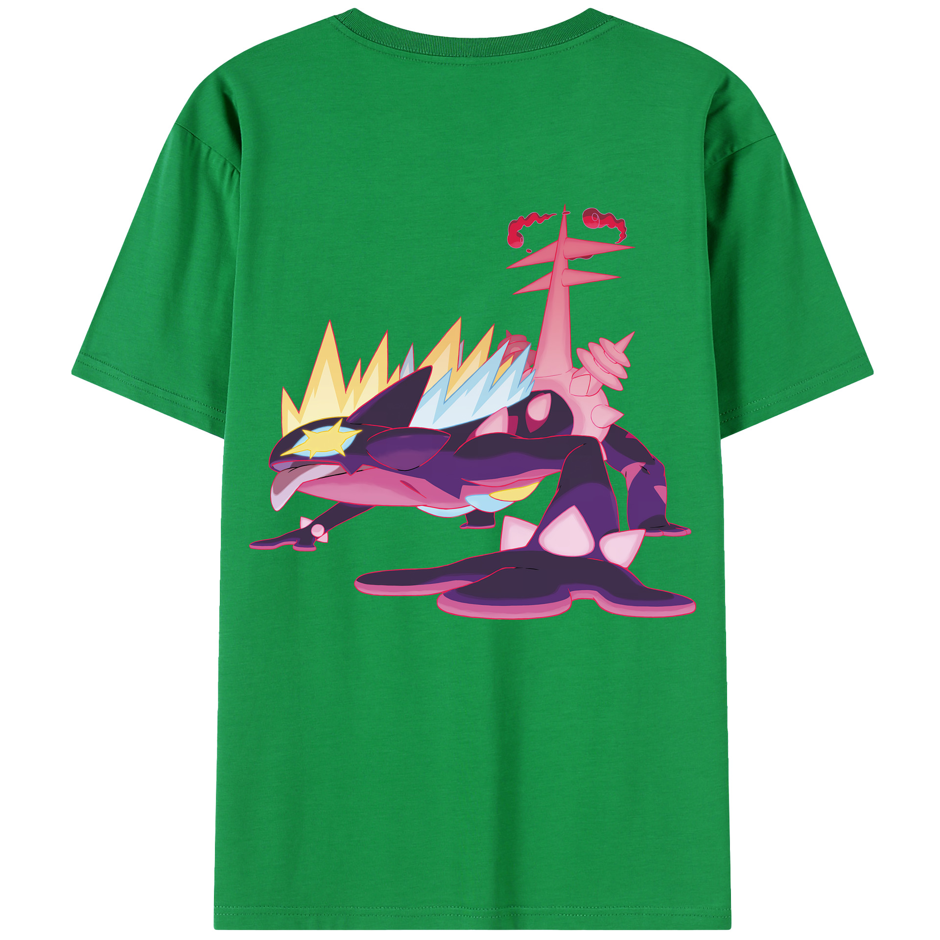 （画像用） ポケットモンスター Pokémon 綿100％半袖Tシャツ（背面プリント）