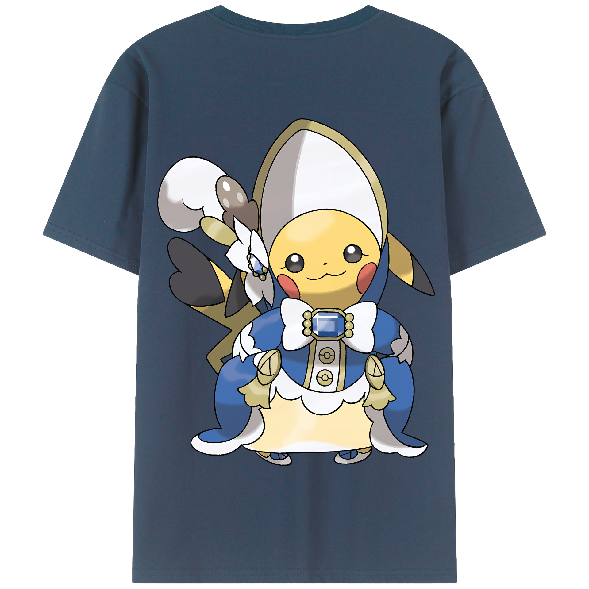 （画像用） ポケットモンスター Pokémon 綿100％半袖Tシャツ（背面プリント）