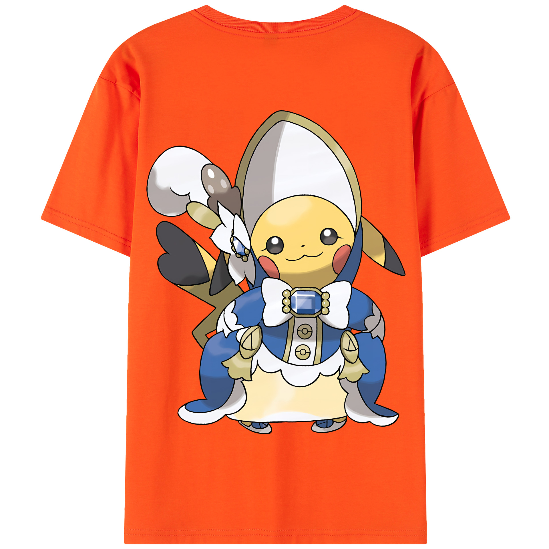 （画像用） ポケットモンスター Pokémon 綿100％半袖Tシャツ（背面プリント）