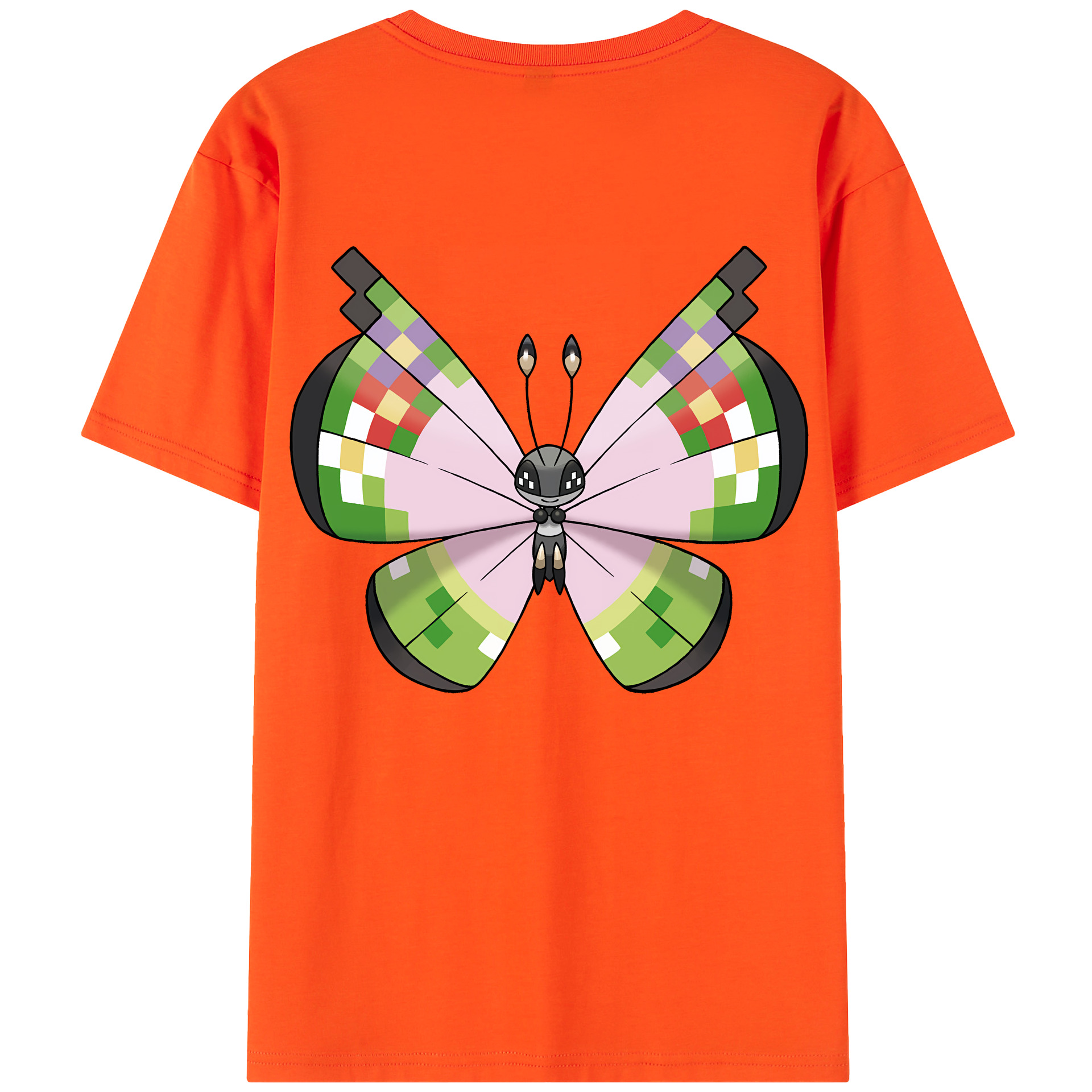 （画像用） ポケットモンスター Pokémon 綿100％半袖Tシャツ（背面プリント）