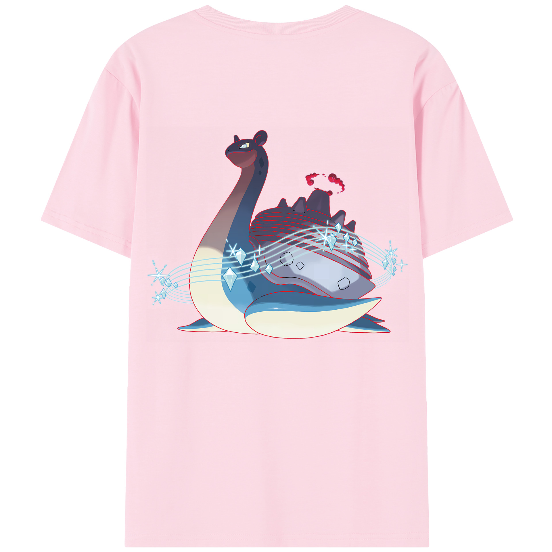（画像用） ポケットモンスター Pokémon 綿100％半袖Tシャツ（背面プリント）