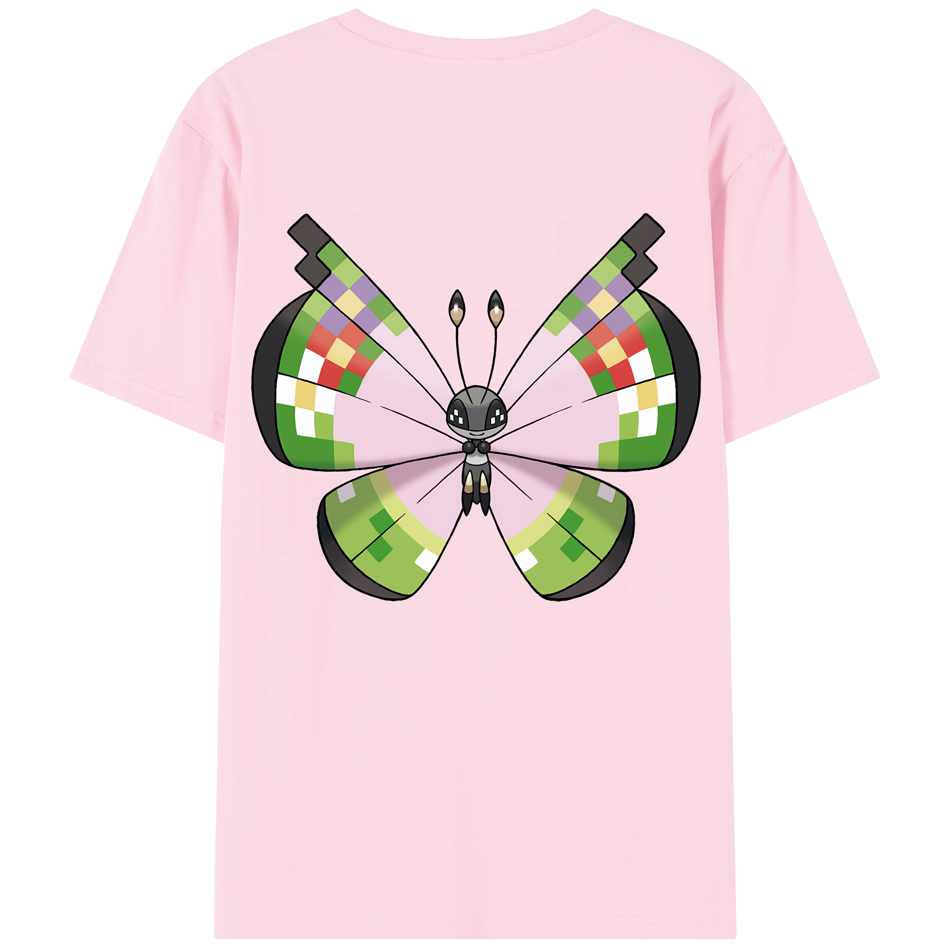 （画像用） ポケットモンスター Pokémon 綿100％半袖Tシャツ（背面プリント）