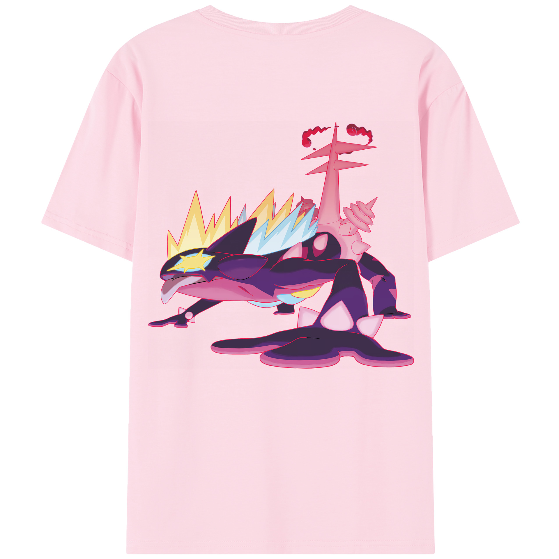 （画像用） ポケットモンスター Pokémon 綿100％半袖Tシャツ（背面プリント）