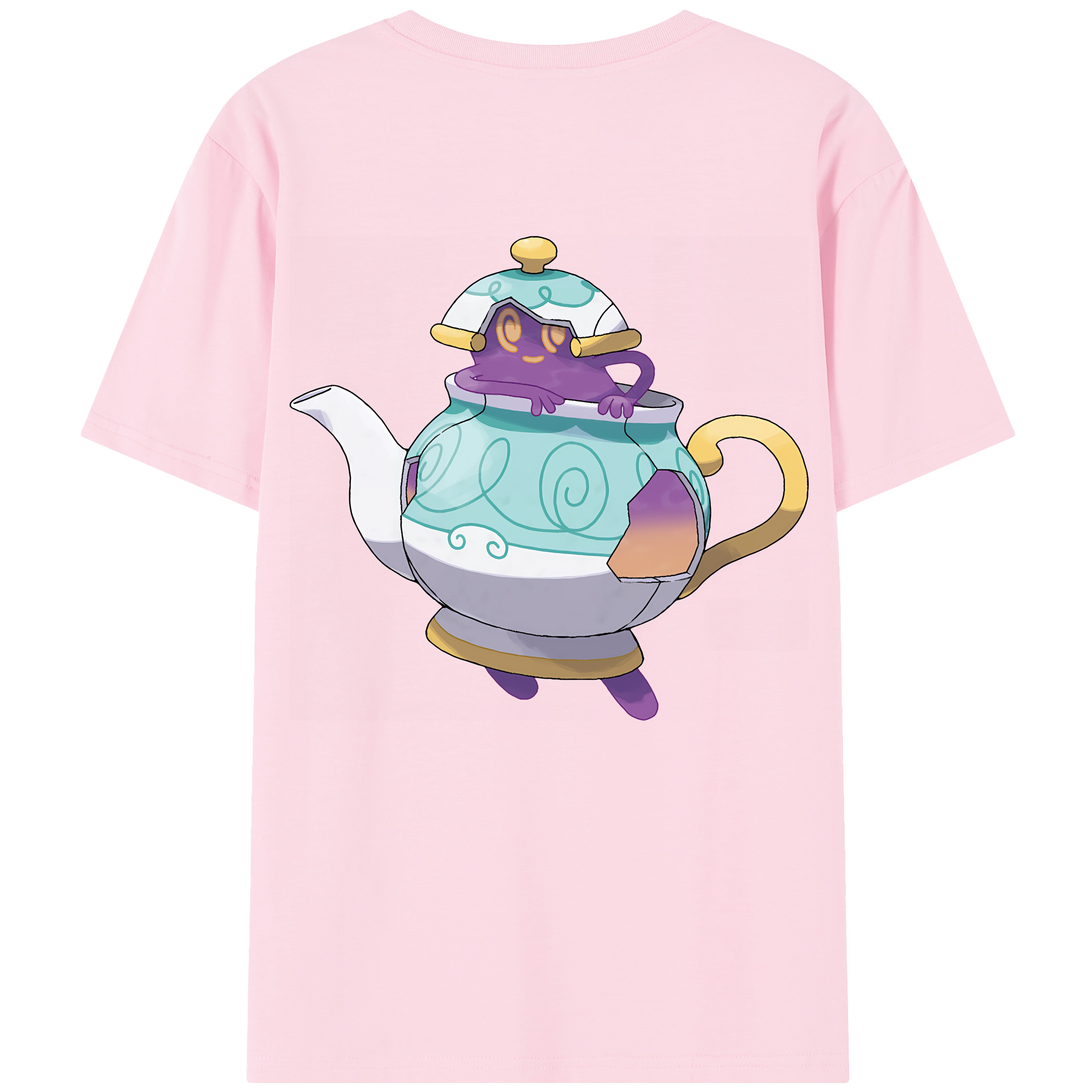 （画像用） ポケットモンスター Pokémon 綿100％半袖Tシャツ（背面プリント）