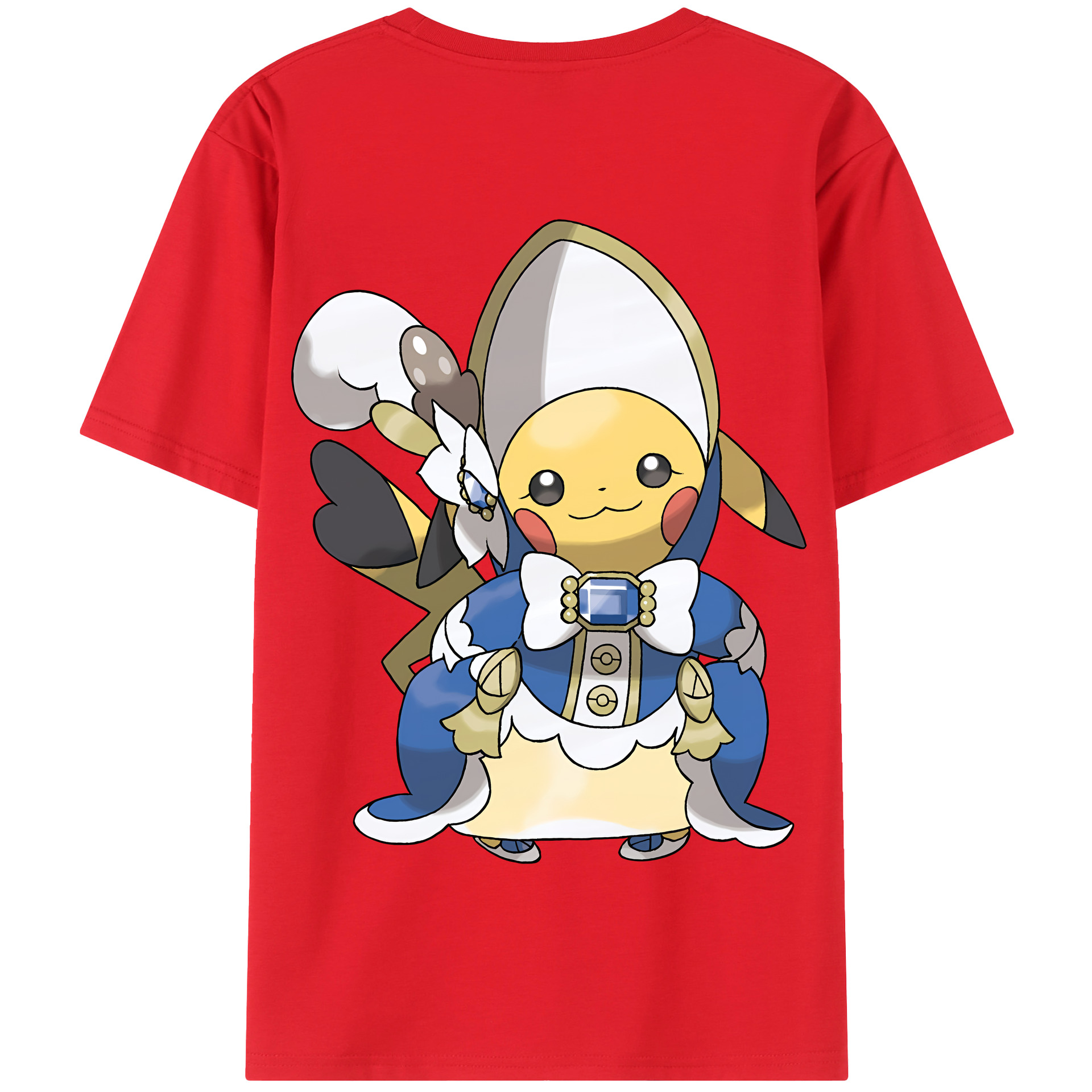 （画像用） ポケットモンスター Pokémon 綿100％半袖Tシャツ（背面プリント）