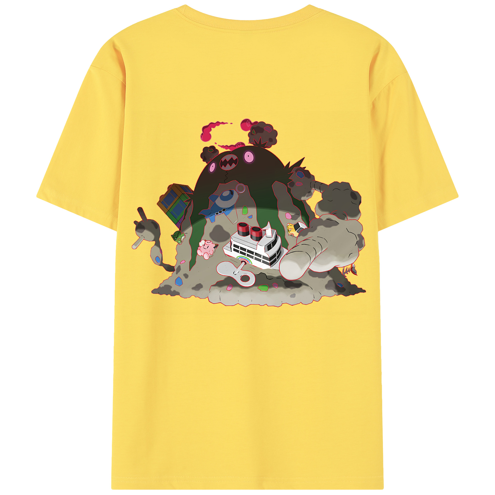 （画像用） ポケットモンスター Pokémon 綿100％半袖Tシャツ（背面プリント）