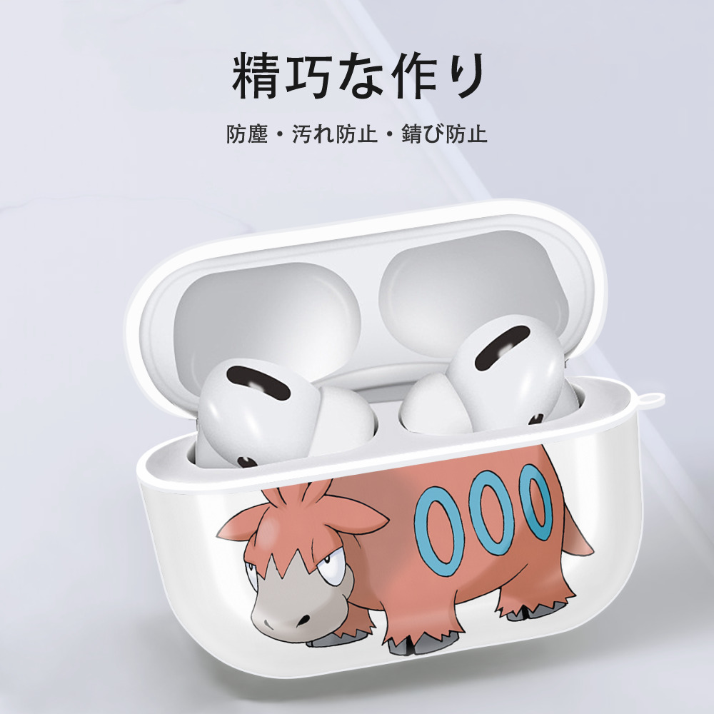 ポケットモンスター Pokémon 【AirPods Pro用】ハードシェル保護ケース 耐衝撃・防指紋・カラビナ付き商品仕様