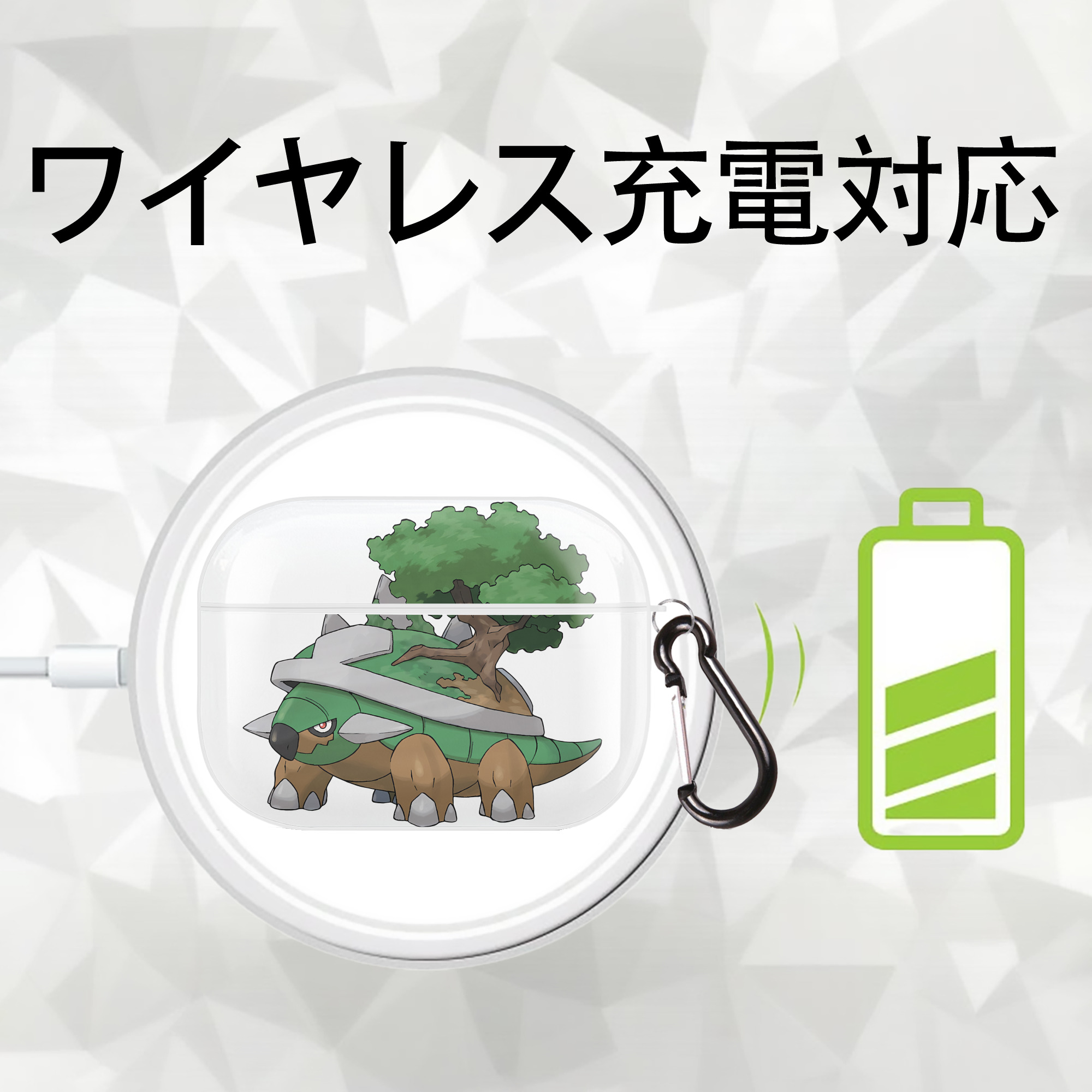 ポケットモンスター Pokémon 【AirPods Pro用】ハードシェル保護ケース 耐衝撃・防指紋・カラビナ付き商品仕様