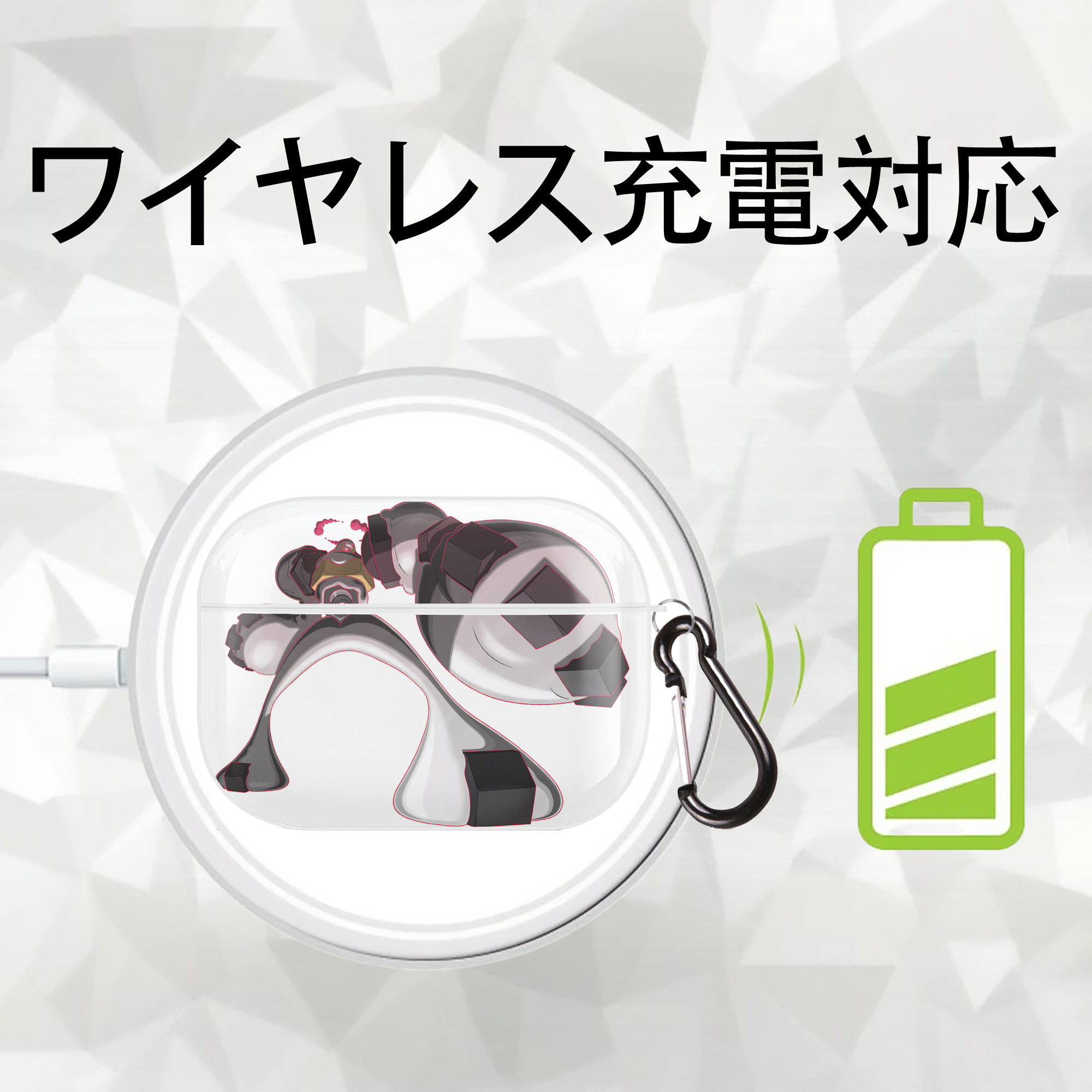 ポケットモンスター Pokémon 【AirPods Pro用】ハードシェル保護ケース 耐衝撃・防指紋・カラビナ付き商品仕様