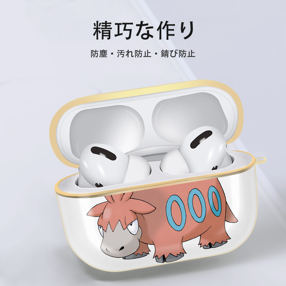 ポケットモンスター Pokémon 【AirPods Pro用】ハードシェル保護ケース｜耐衝撃・防指紋・カラビナ付き商品仕様