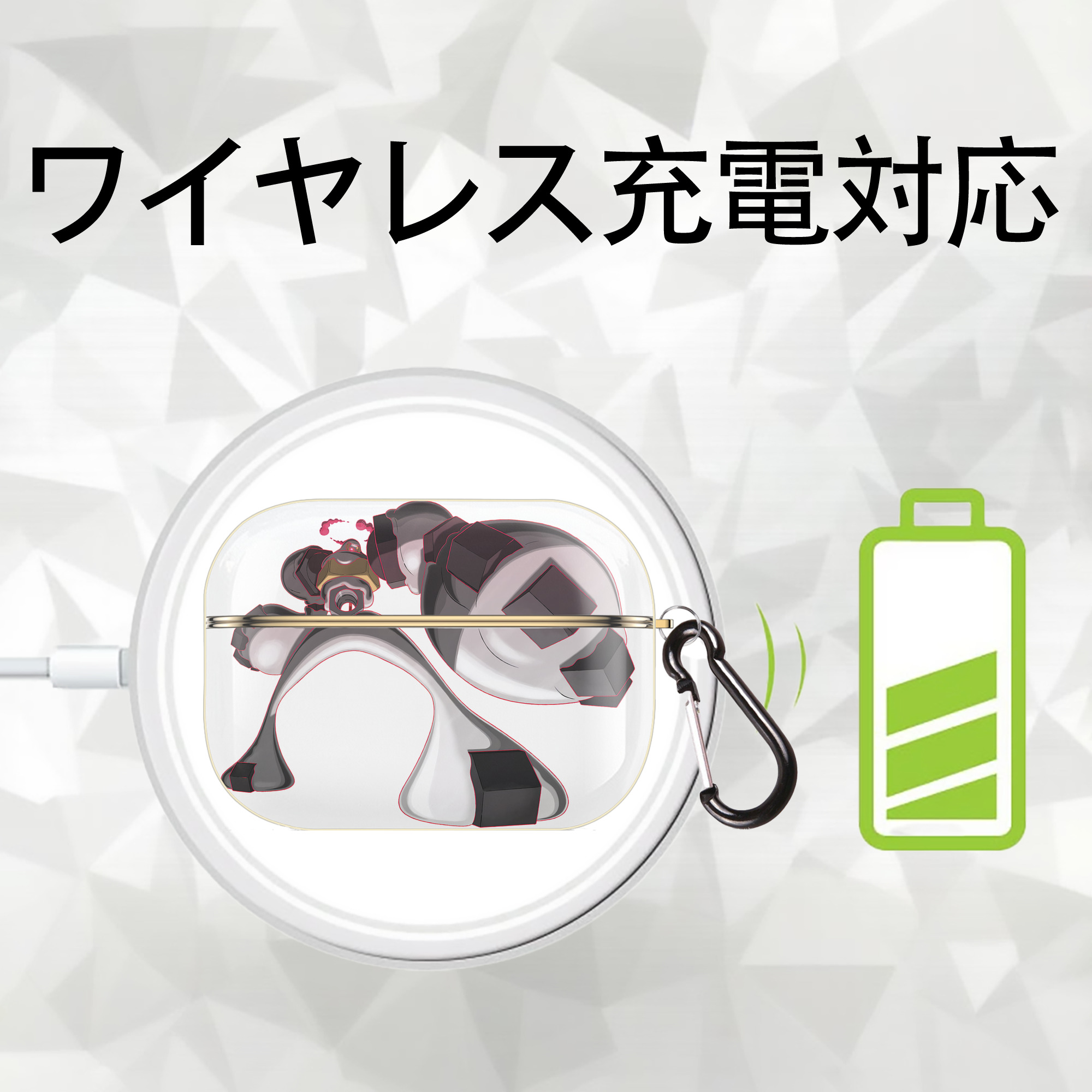 ポケットモンスター Pokémon 【AirPods Pro用】ハードシェル保護ケース｜耐衝撃・防指紋・カラビナ付き商品仕様