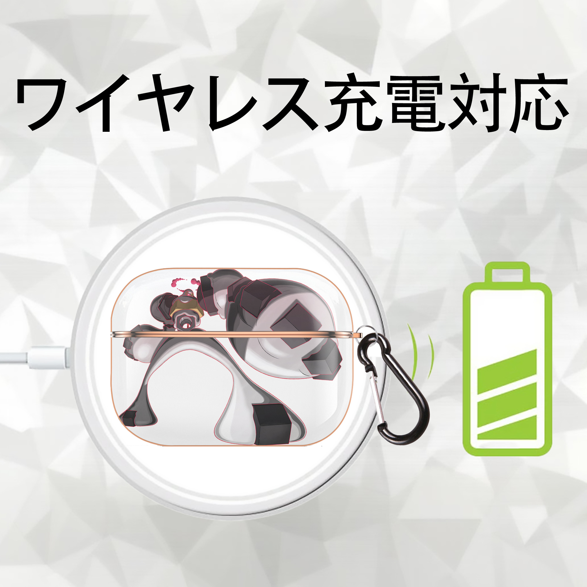 ポケットモンスター Pokémon 【AirPods Pro用】ハードシェル保護ケース｜耐衝撃・防指紋・カラビナ付き商品仕様
