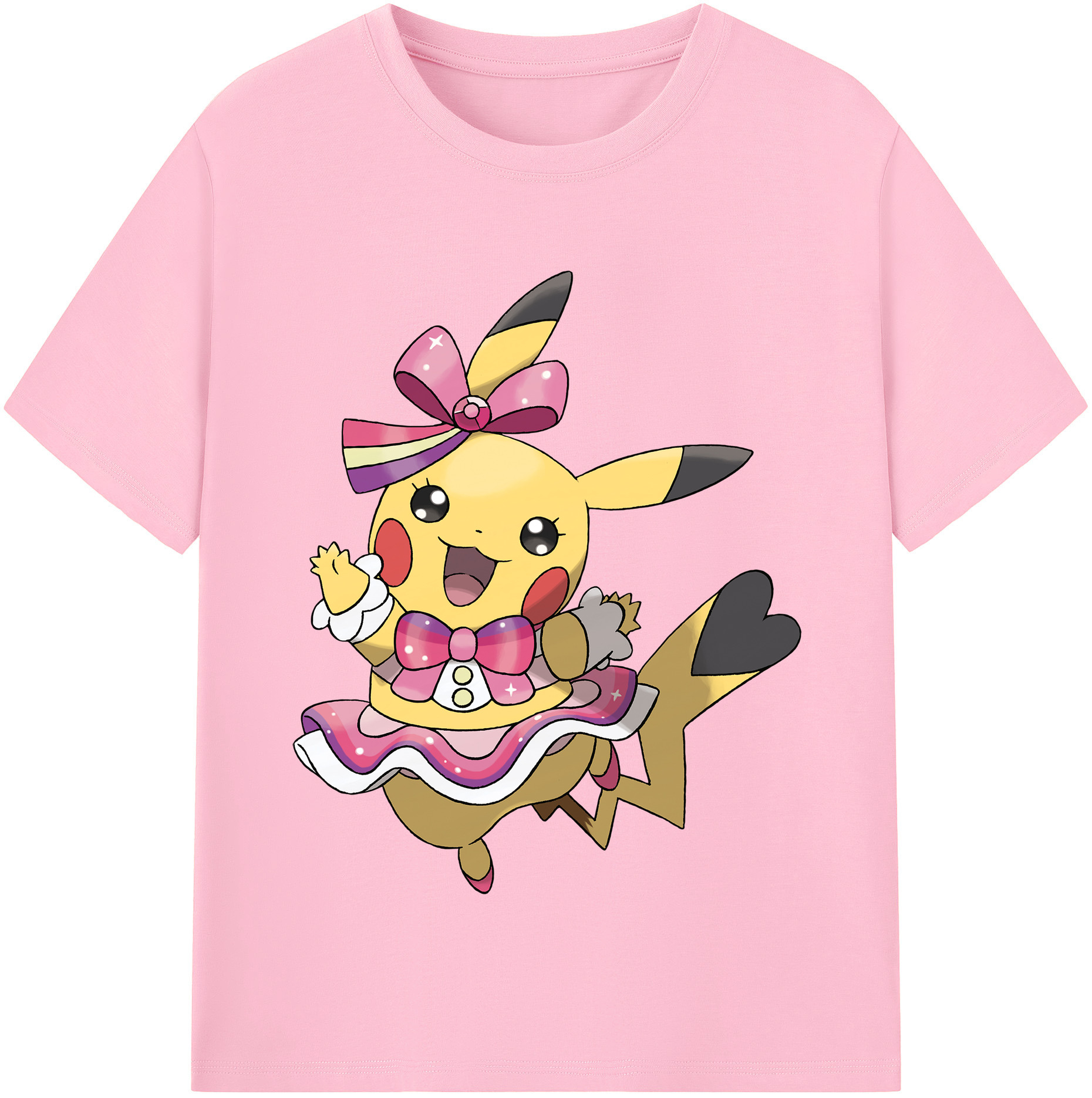 （画像用） ポケットモンスター Pokémon 綿100％半袖Tシャツ（フロントプリント）