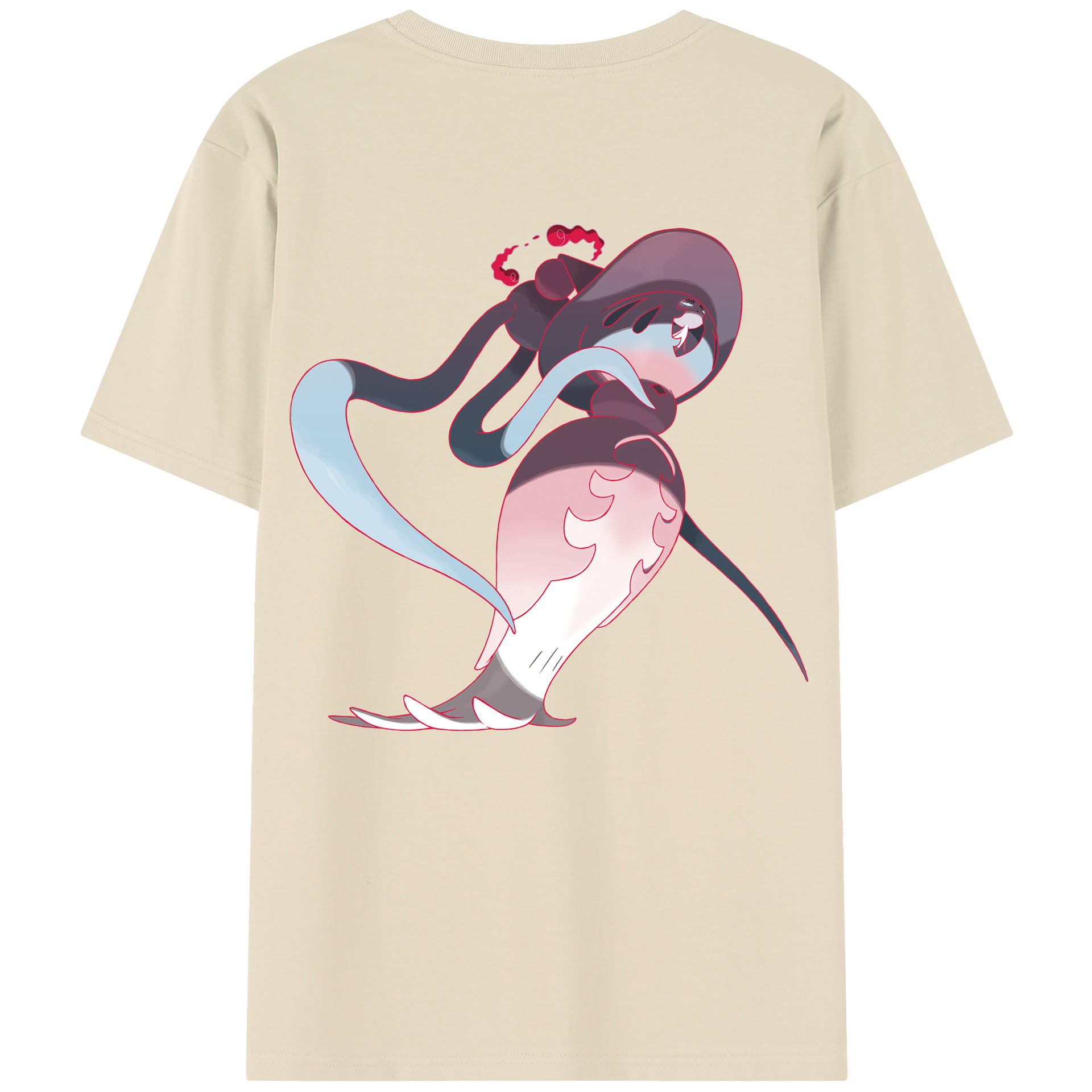 （画像用） ポケットモンスター Pokémon 綿100％半袖Tシャツ（背面プリント）